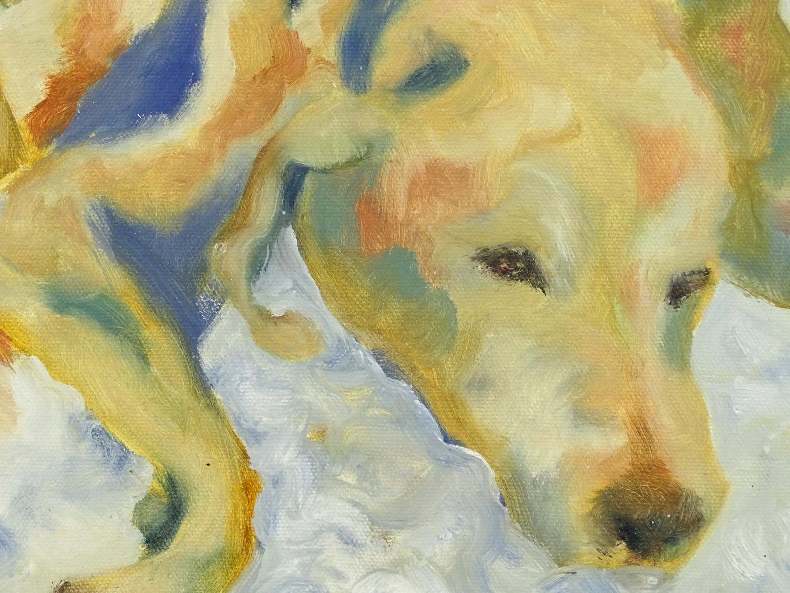 Two Original Dog Paintings - 9