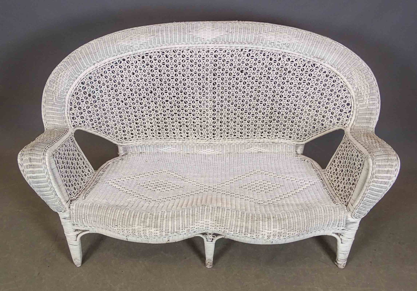 Wicker Settee - 3