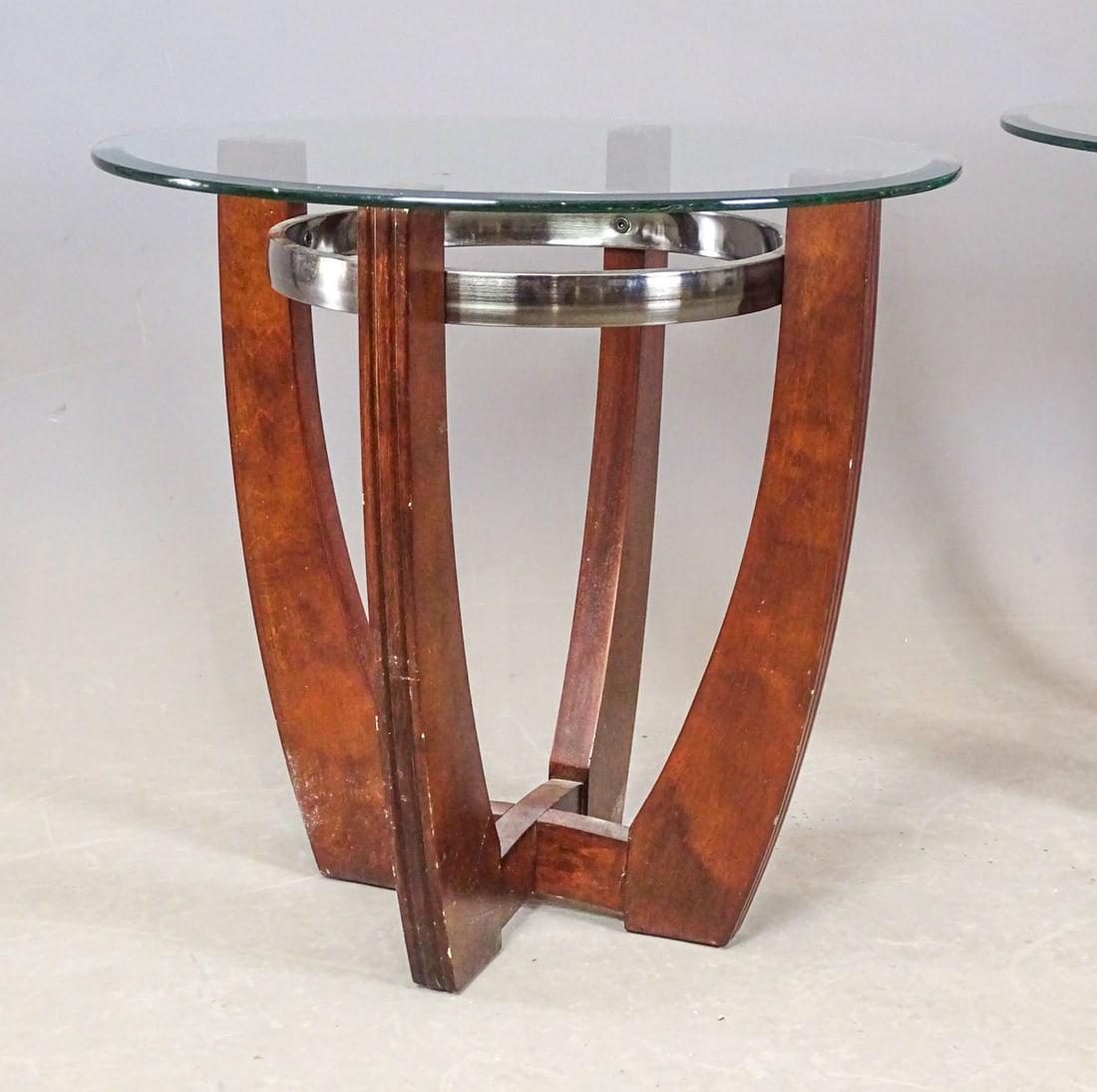 Pair Modern Design Side Tables - 2