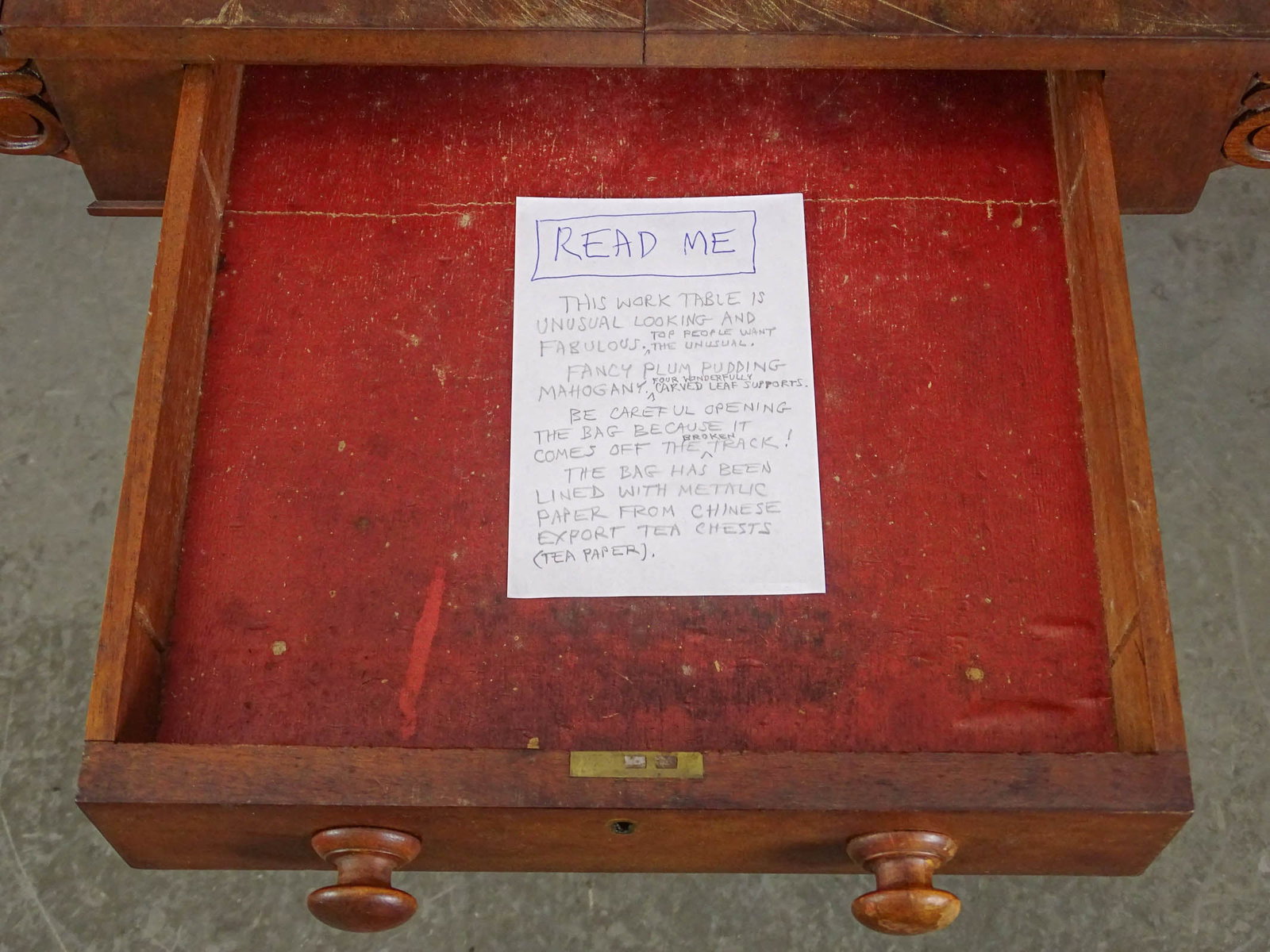 19th c. Classical Sewing Stand - 5