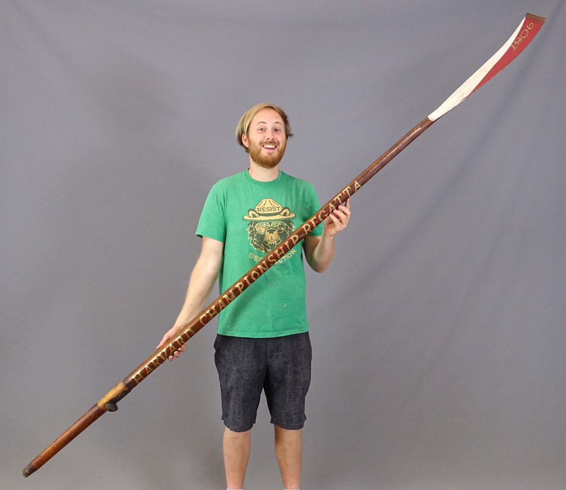Large Rowing Oar Marked Harvard - 3