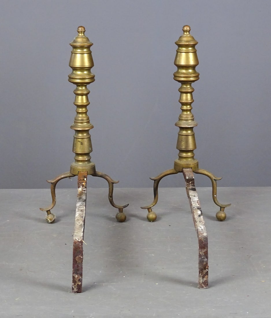19th c. Andirons - 3