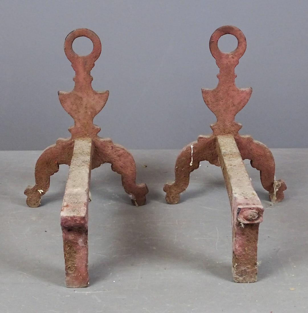 19th c. Andirons - 3