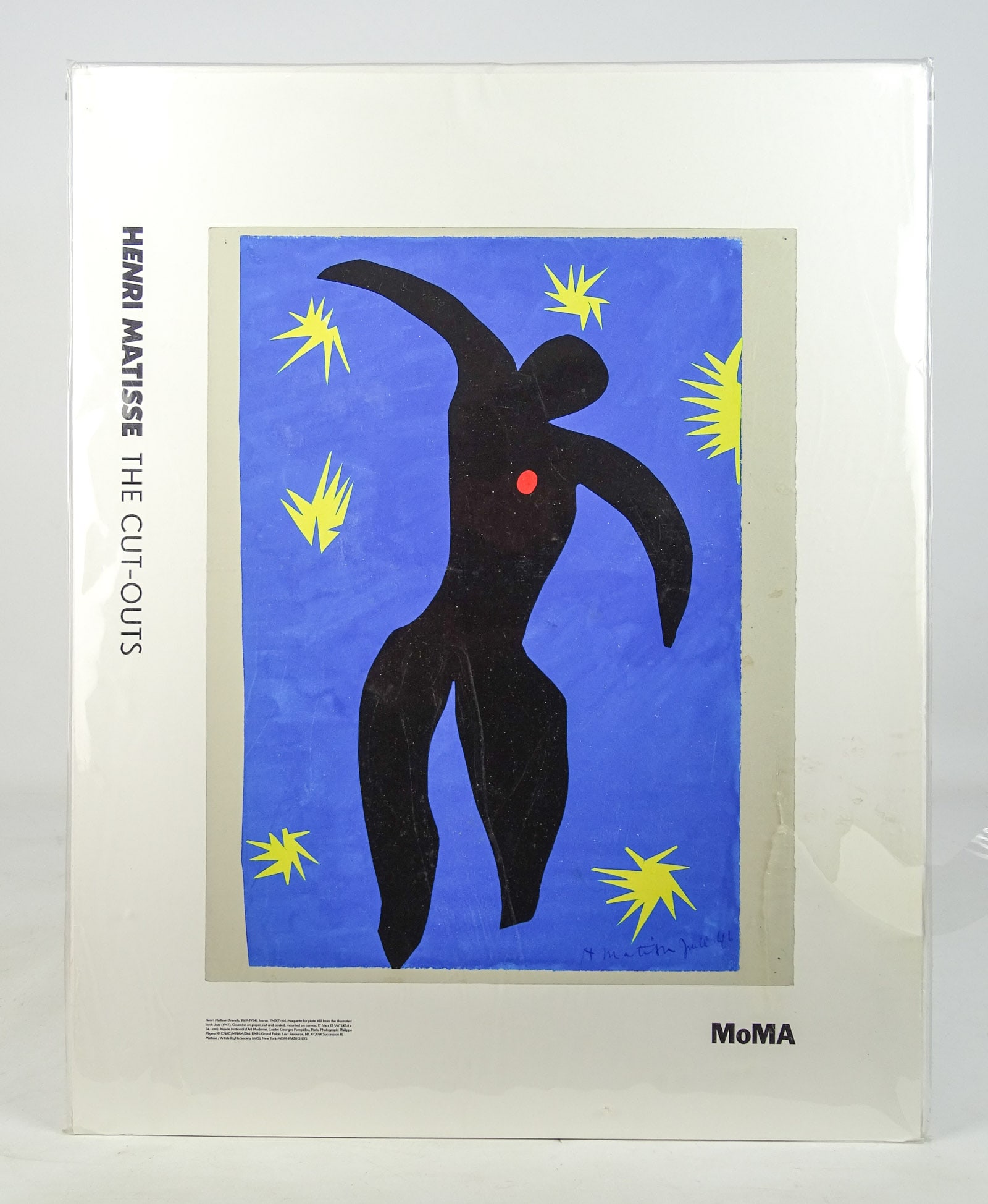 Henri Matisse (1869-1954): Henri Matisse (1869-1954), MOMA poster "THE CUT-OUTS". 20" x 16".