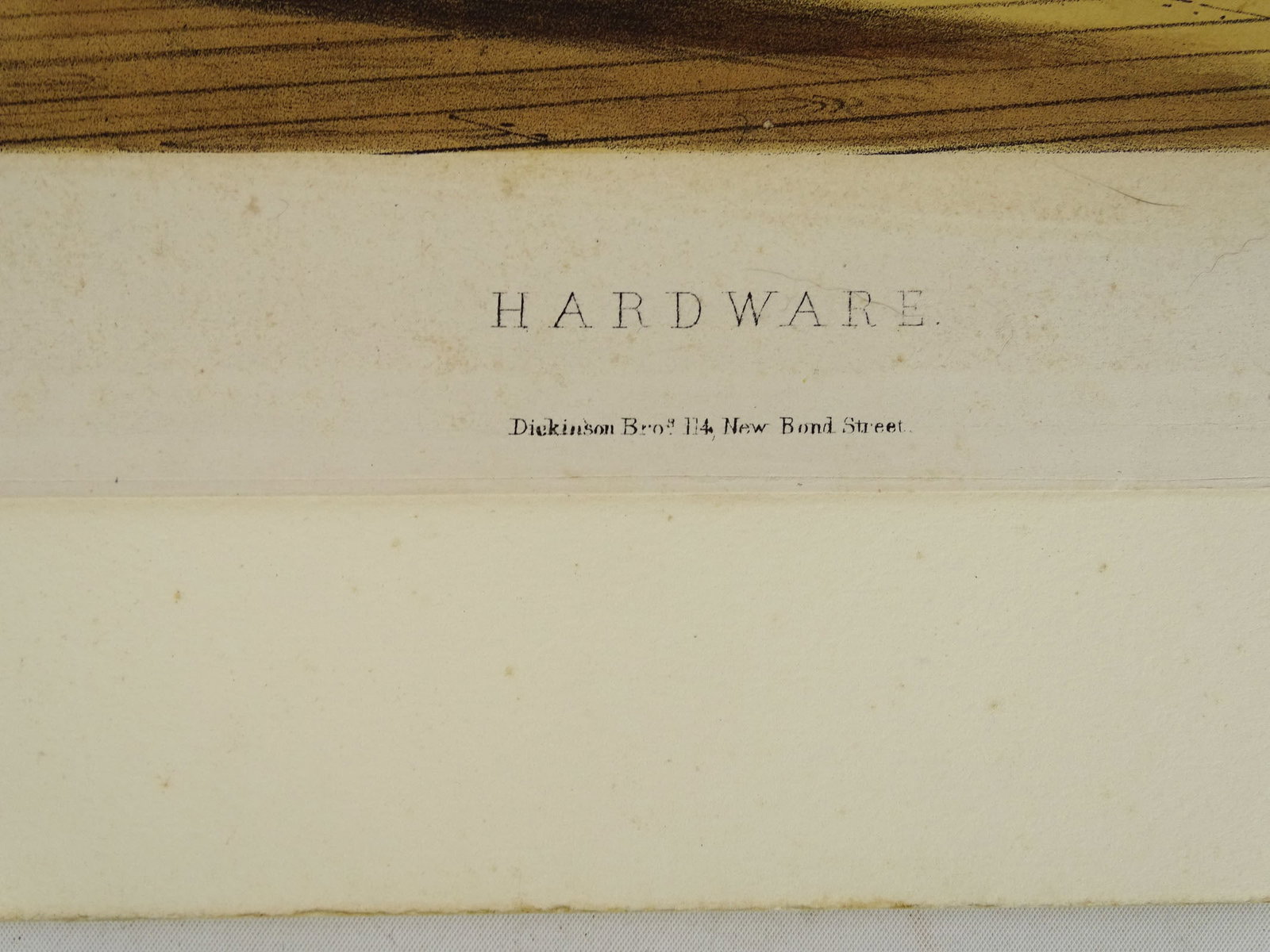 Print "Hardware" Signed Dickinson Bros. - 4