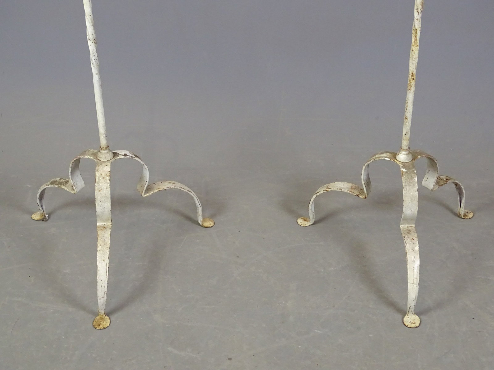 Pair Iron Floor Stands - 2