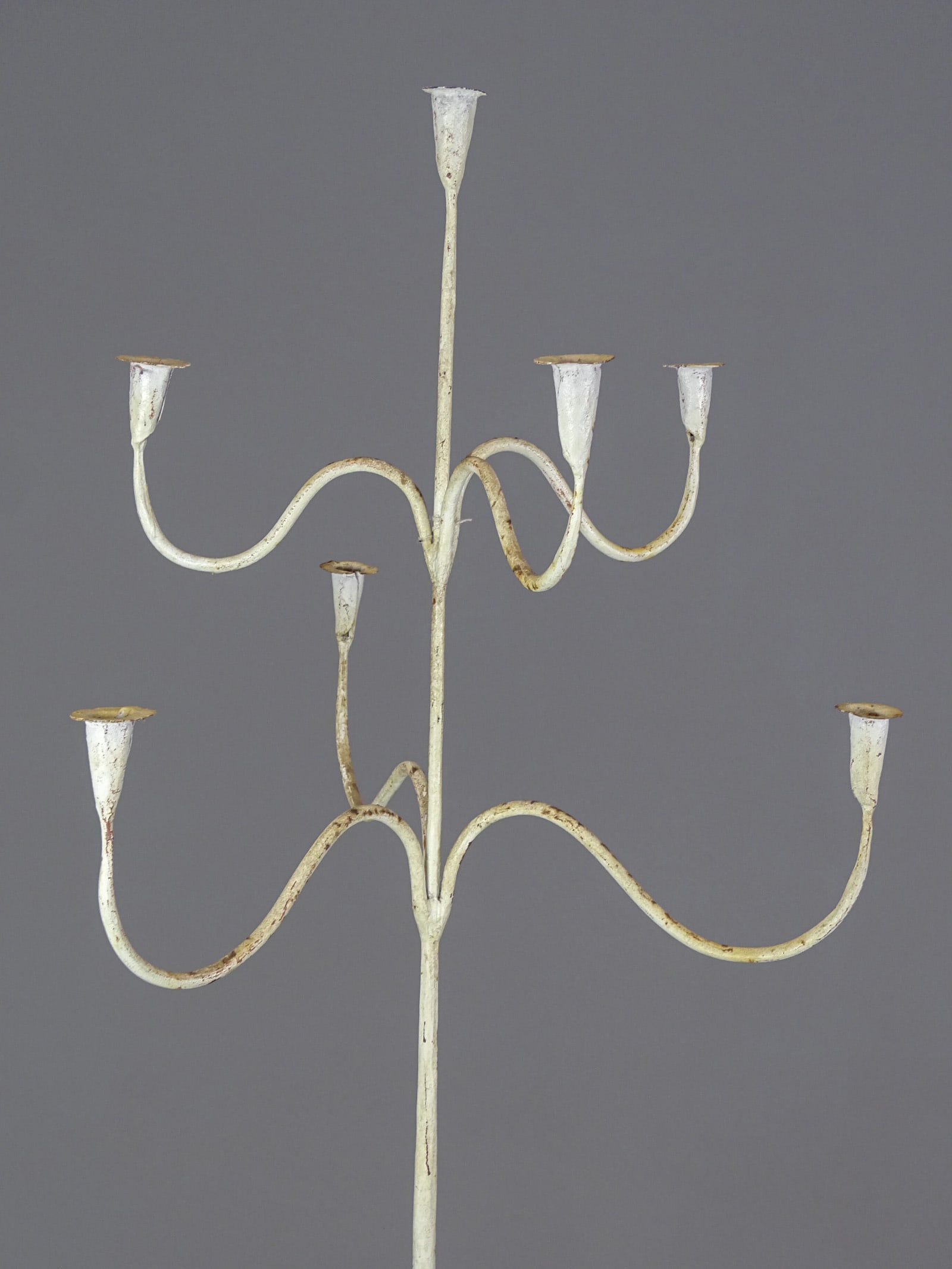 Pair Iron Floor Stands - 4