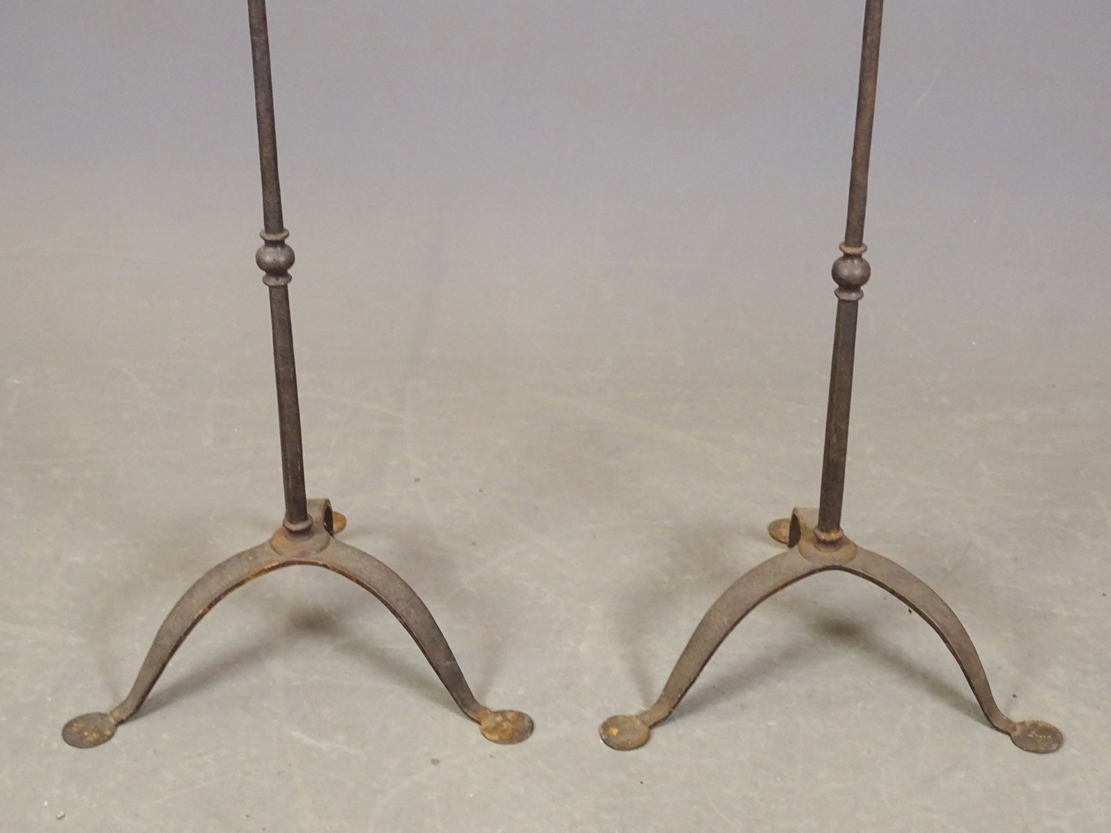 Pair Iron Floor Stands - 2