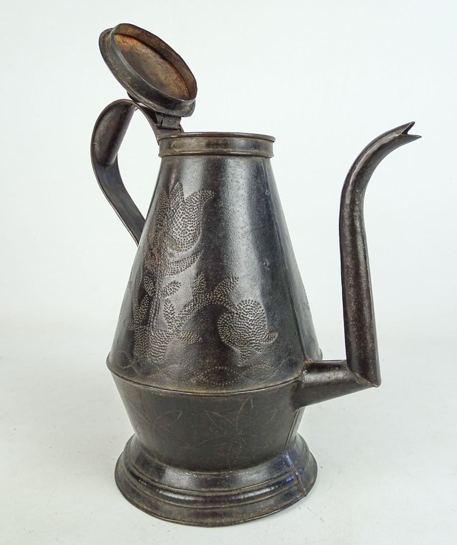 Punched Tin Coffee Pot - 2