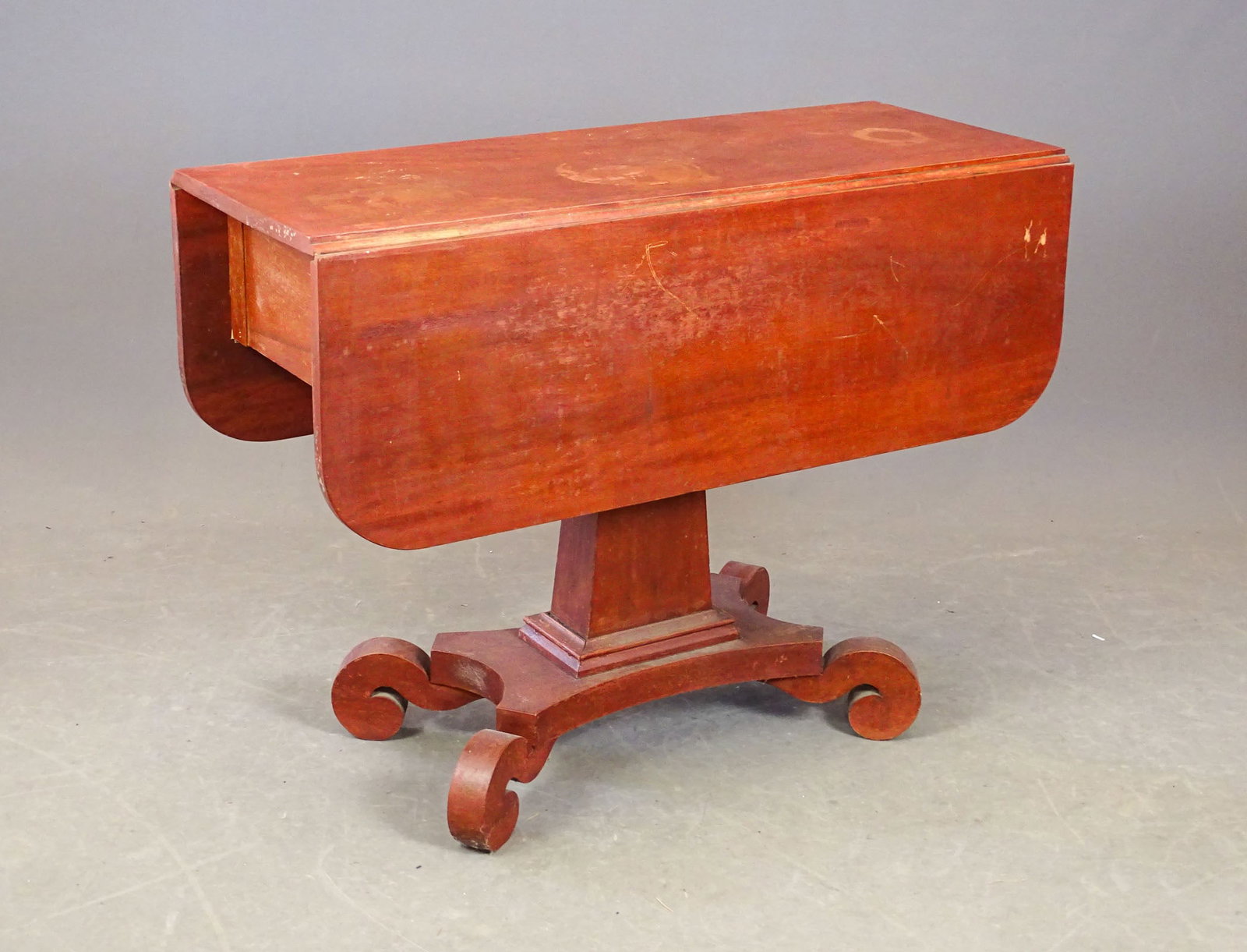 19th c. Empire Dropleaf Table - 4