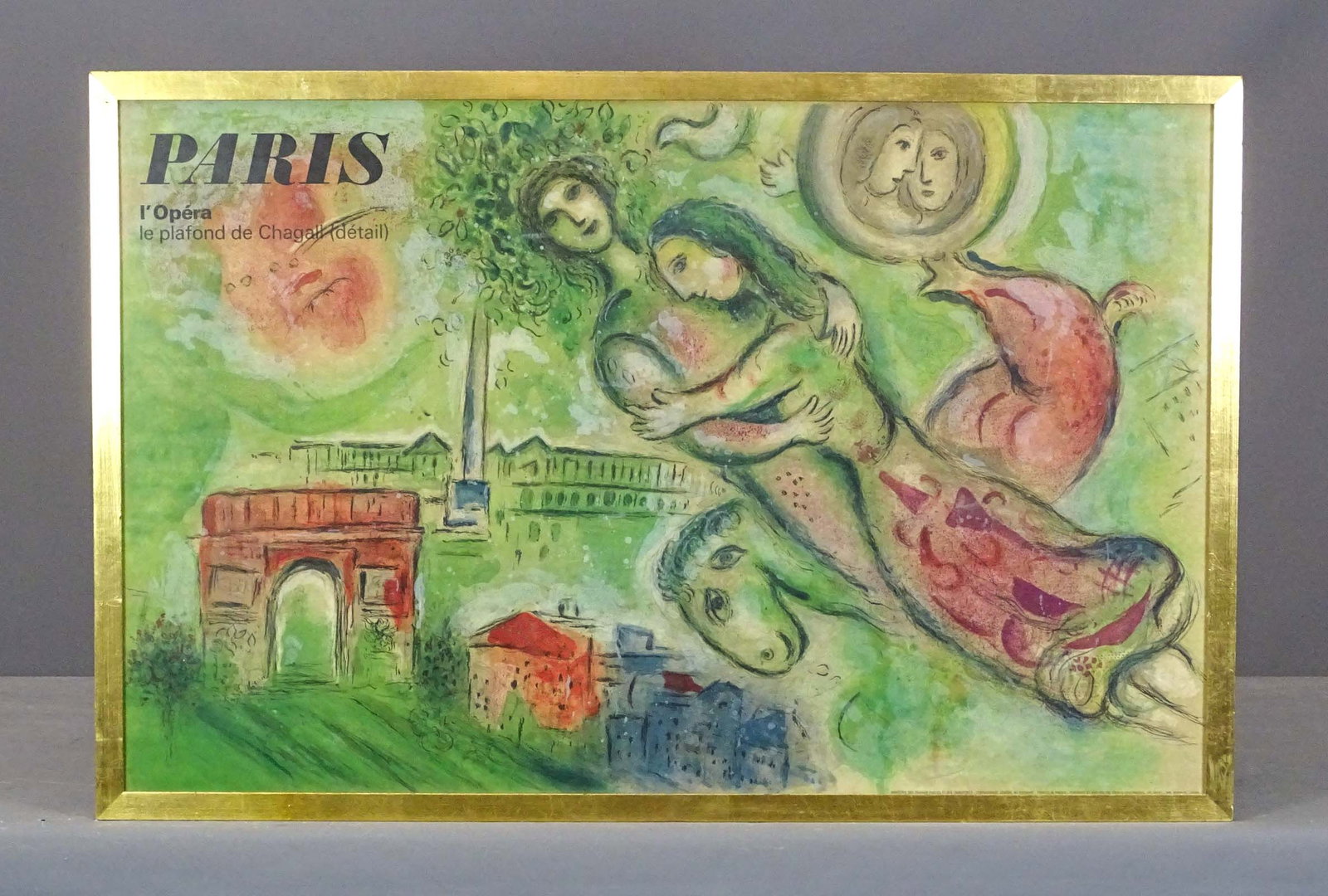 Marc Chagall Poster: March Chagall poster "Paris Opera". Overall 26 3/4" x 41".