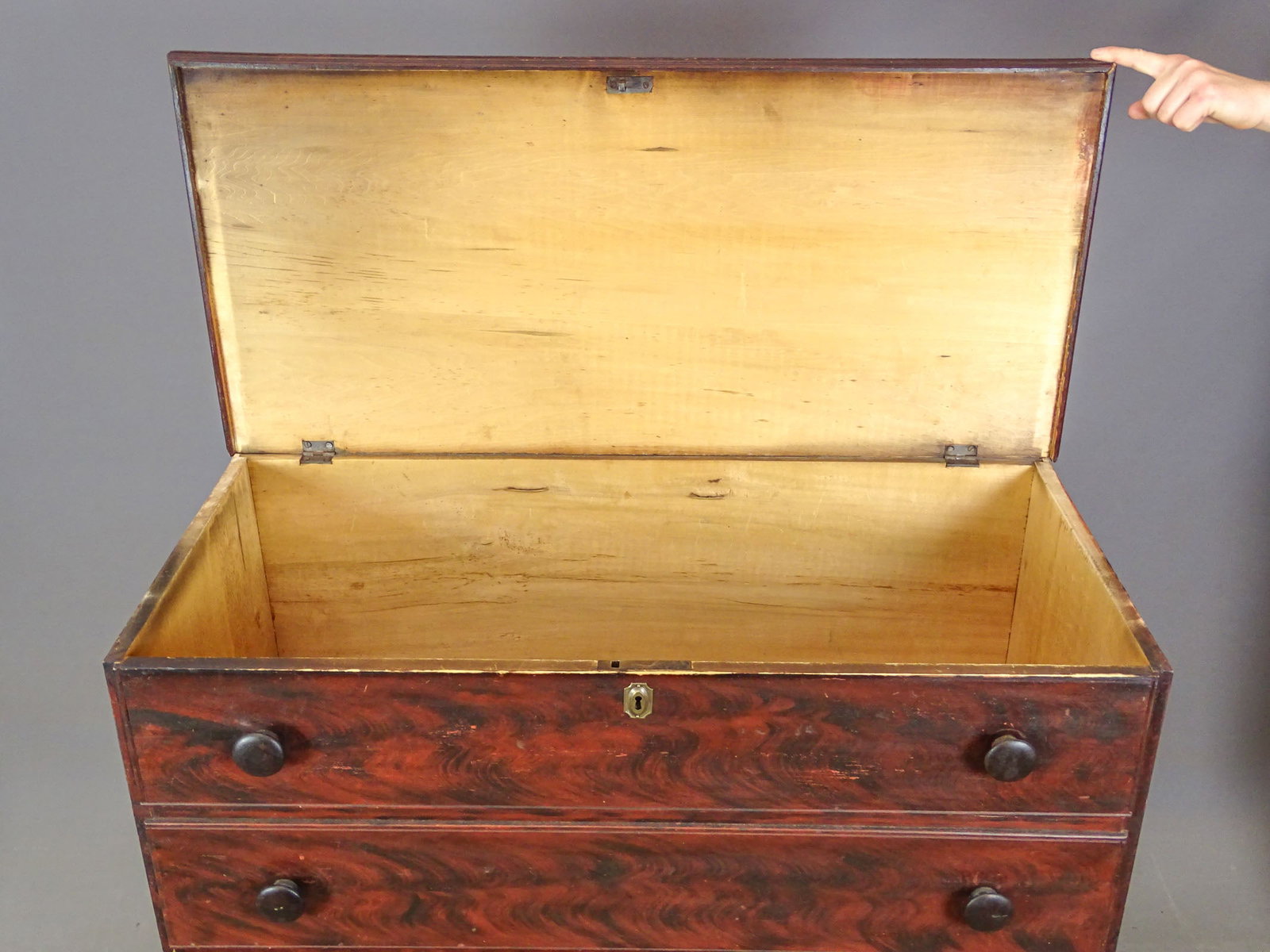 19th c. Blanket Chest - 5