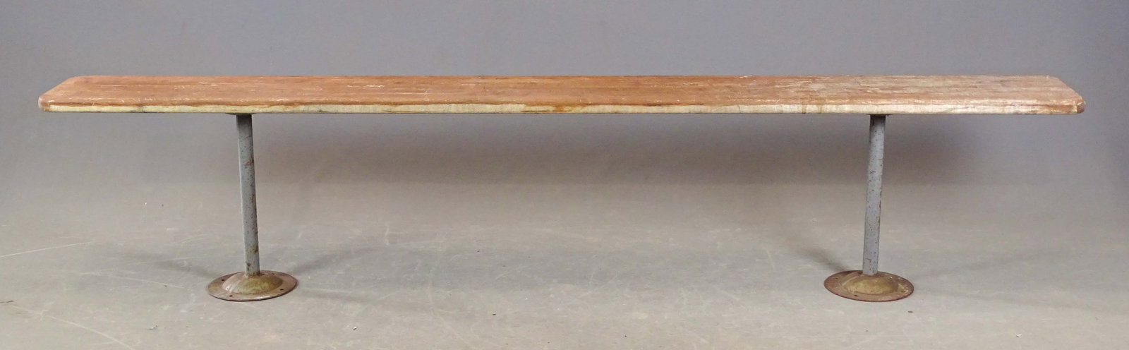 Long Bench with Metal Legs - 4