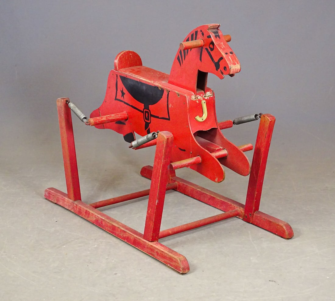 Hobby Horse: The Wonder Horse child's hobby horse made in Colliersvile Tenn.. 34" L., 19" W., 29" Ht..