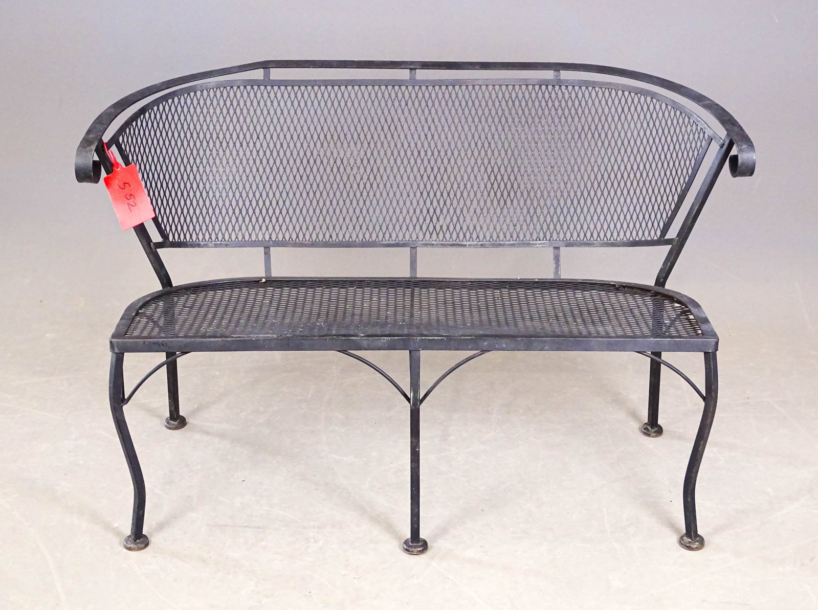 Wrought Iron Settee - 2