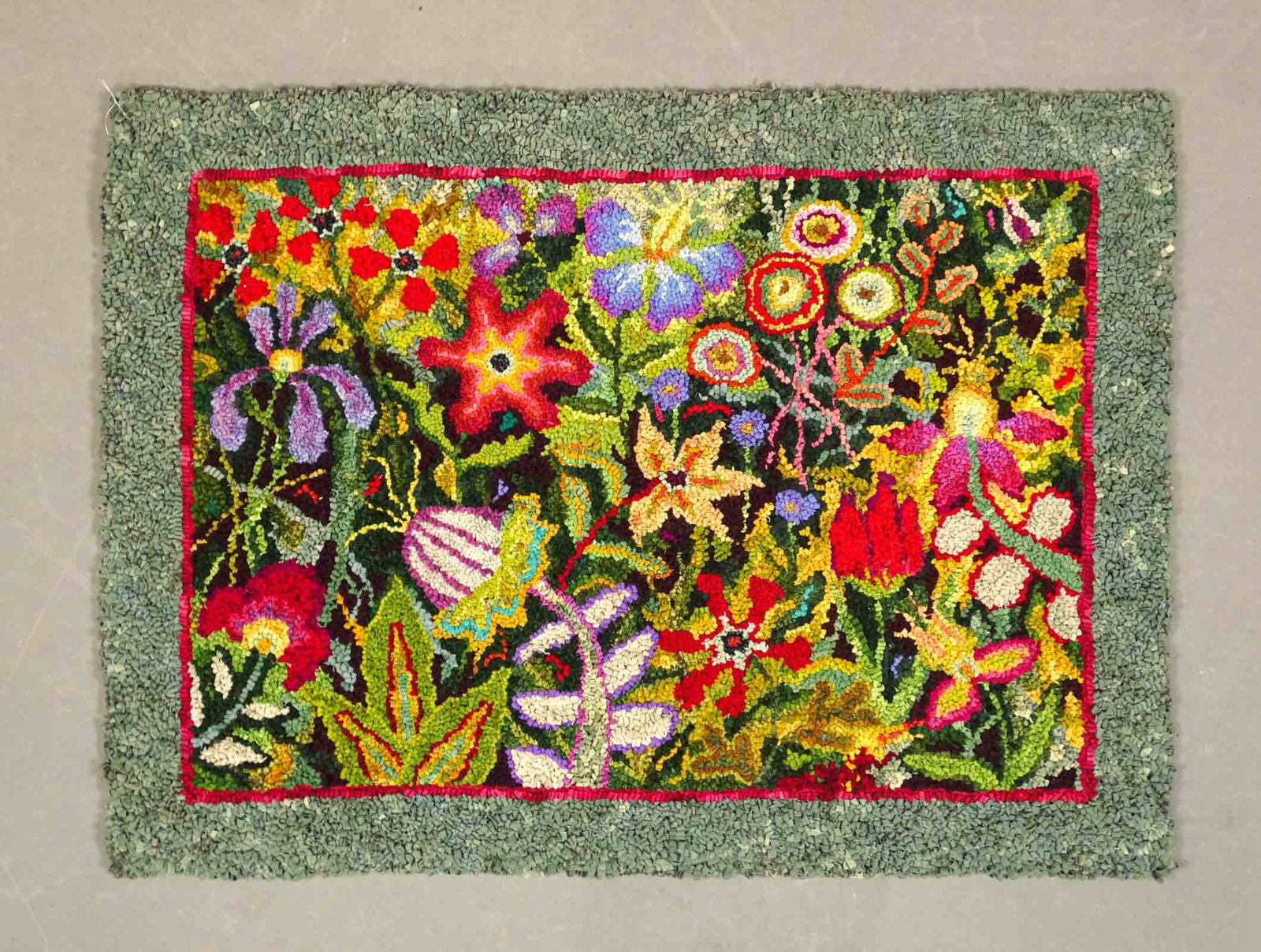 Hooked Rug: Hooked rug by Dale Payson. 30" x 40".