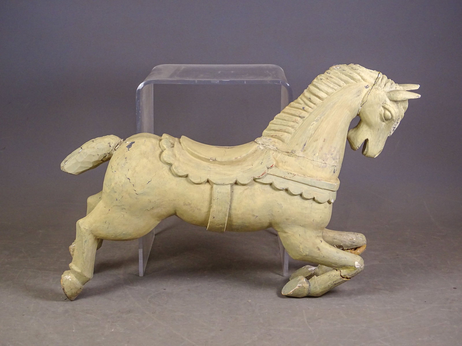Carousel Horse: Carousel horse. Composition construction (as is). 36" L., 28" Ht..