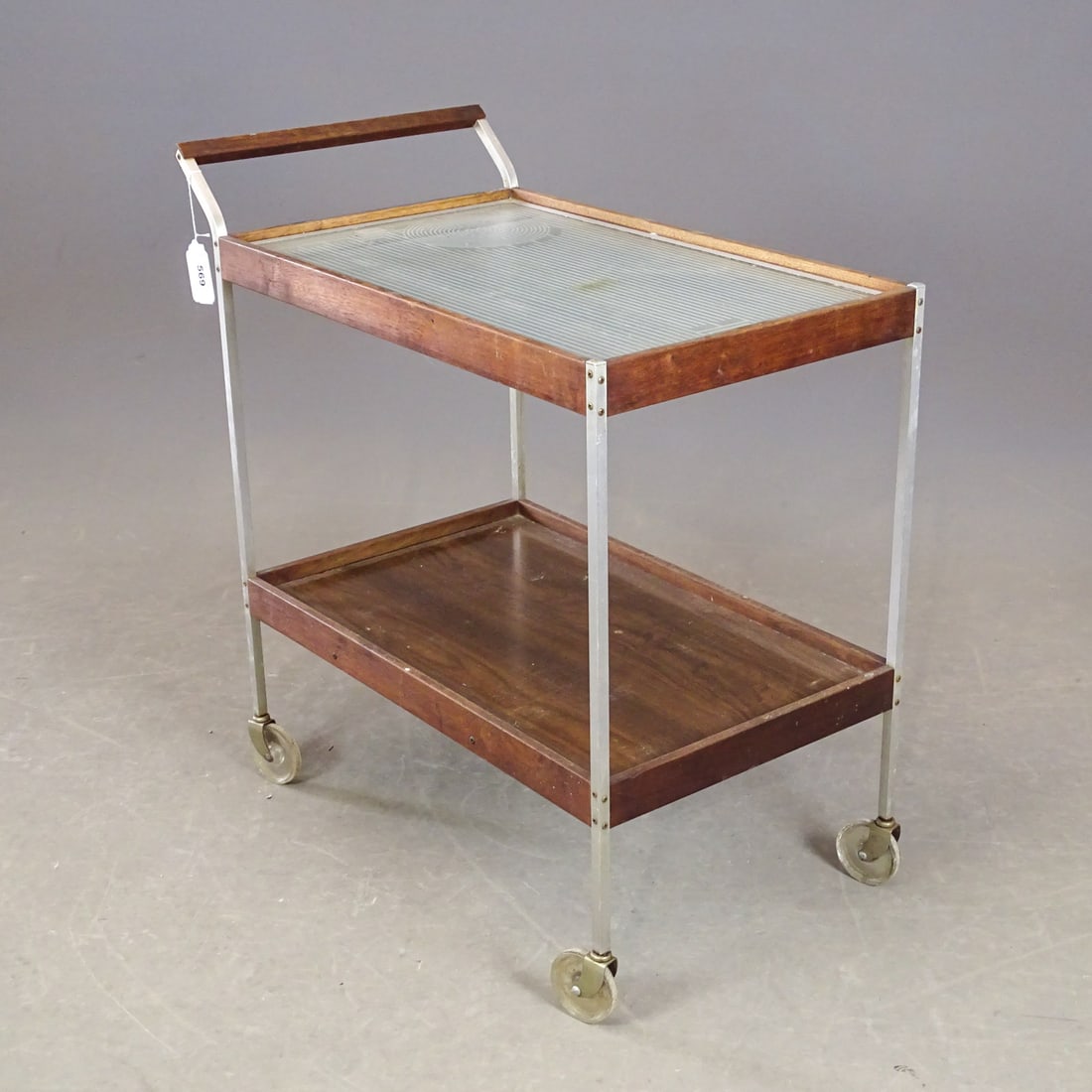 MCM Serving Cart: MCM Hotray two tier heated serving cart. 29 1/2" x 16 1/4" x 30" Ht..