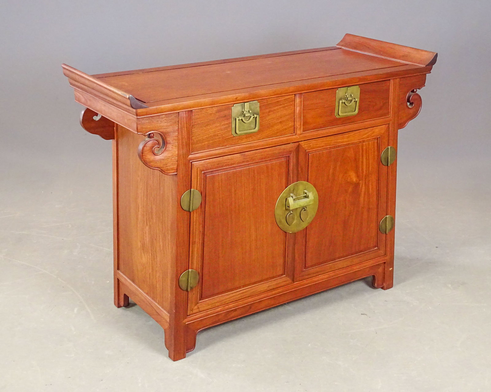 Chinese Altar Cabinet: Chinese Altar cabinet. 46 3/4" x 19" x 35" Ht., 33" deck Ht..