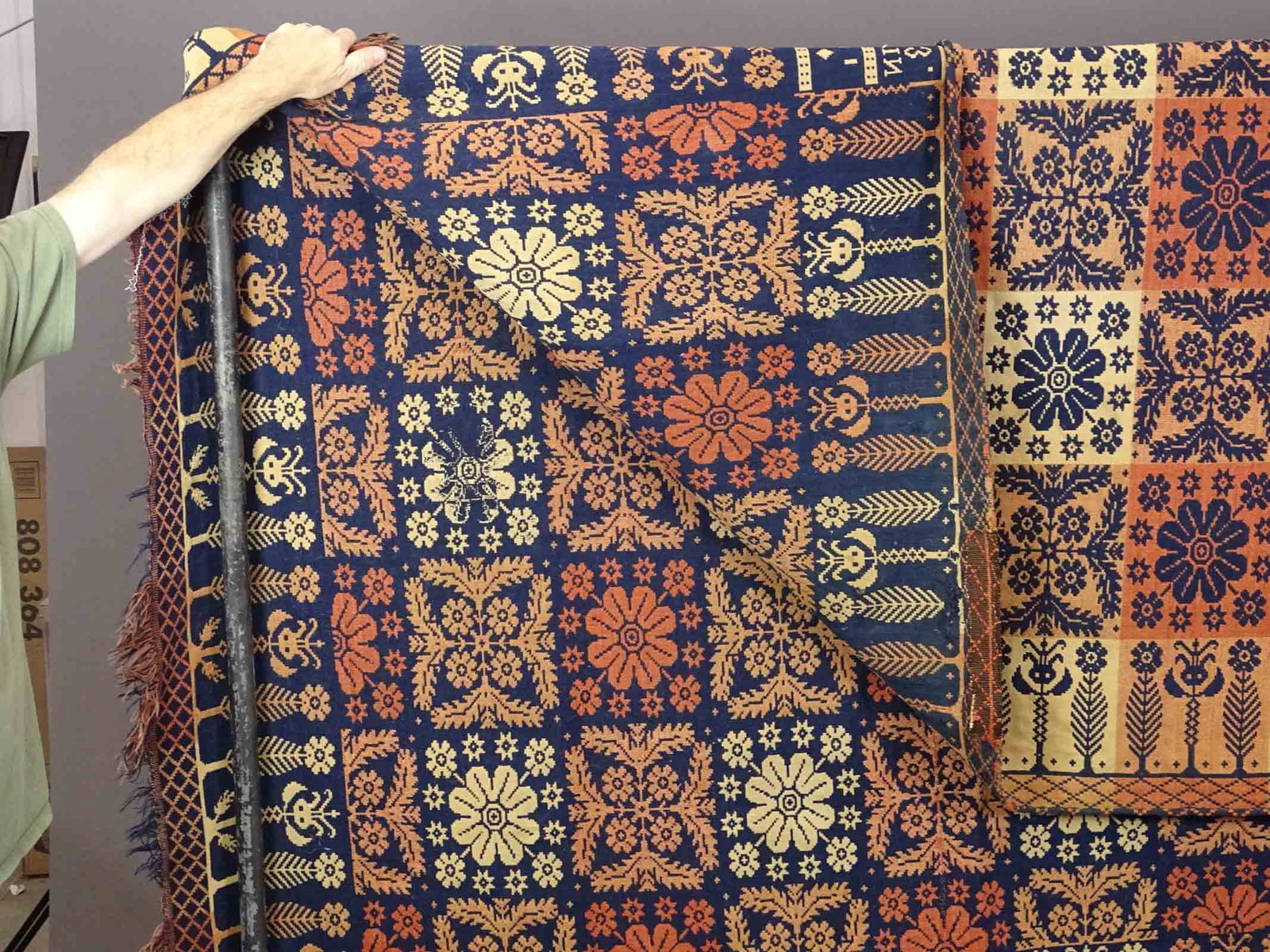 19th c. Coverlet - 5