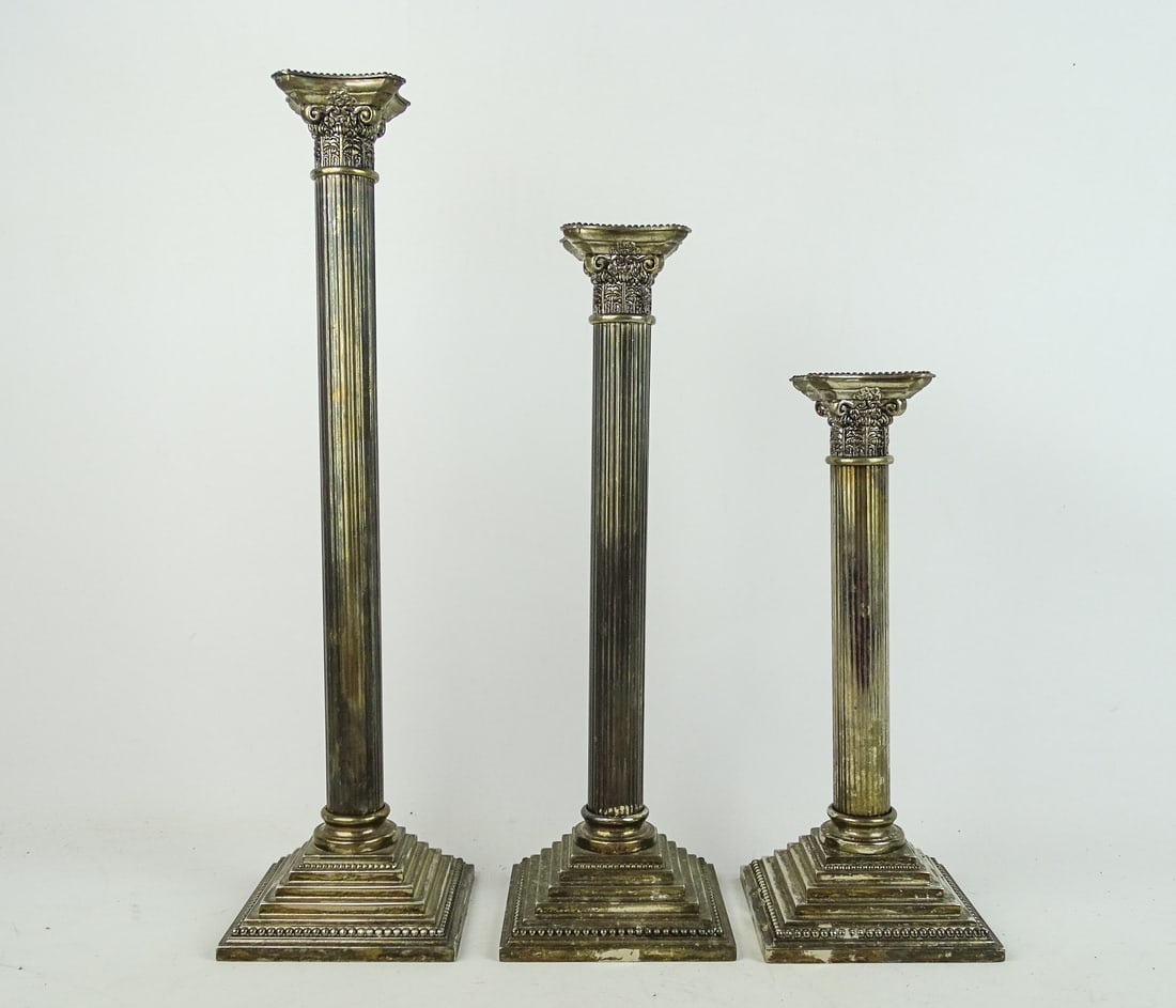 Silverplate Candlesticks (1 of 5)