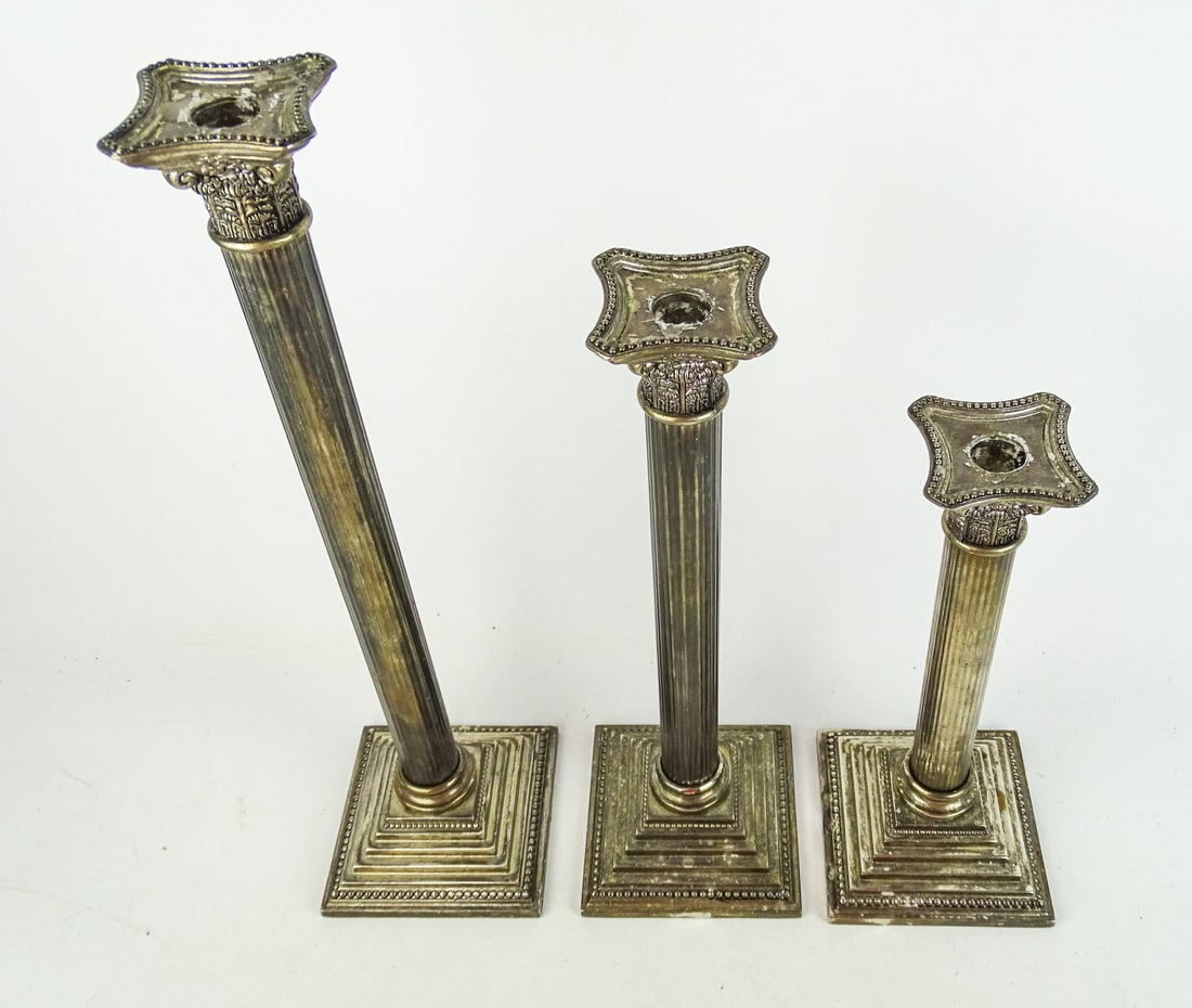 Silverplate Candlesticks - 2