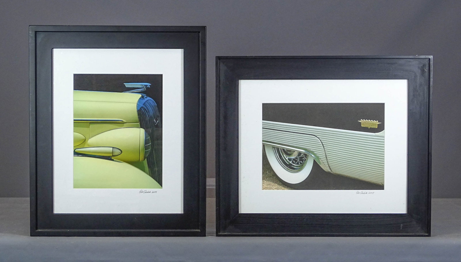 Rob Rudick Color Photographs: Two pencil signed Rob Rudick color photographs. Dated 2008. Overall in frames 25" x 20 1/2".