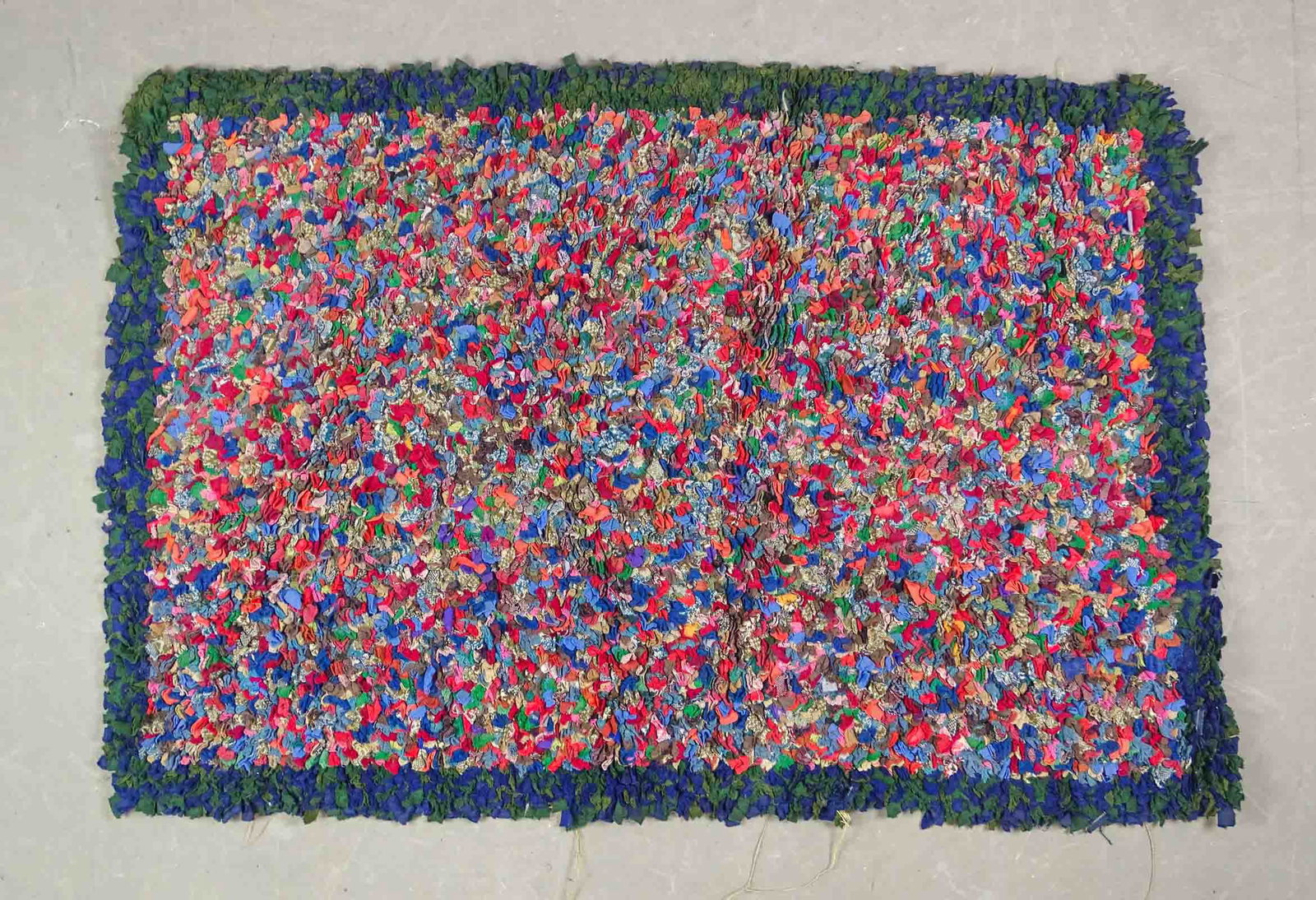 Shaker Confetti Hooked Rug: Shaker Confetti hooked rug. 31" x 46".