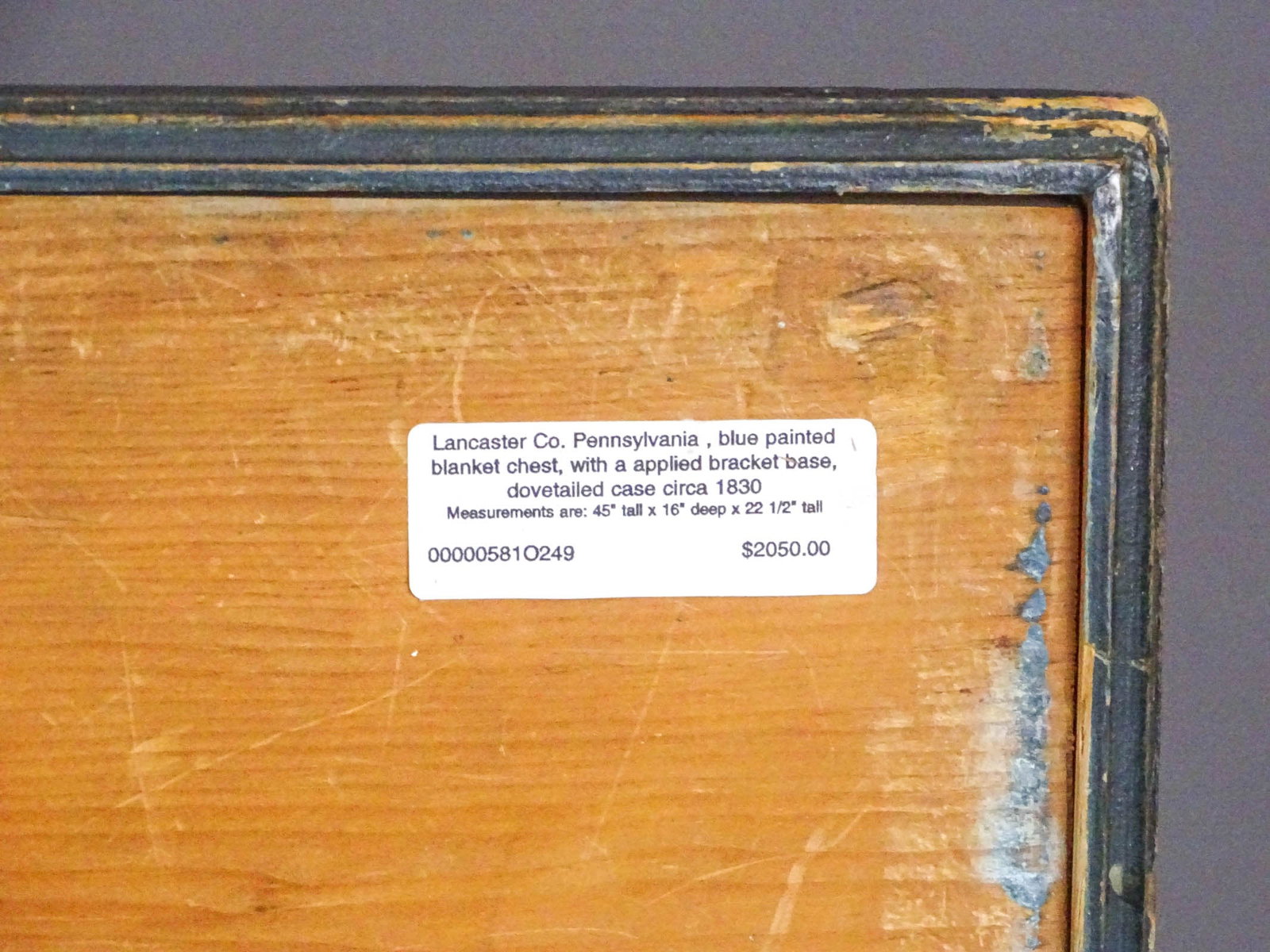 19th c. Blanket Box - 2