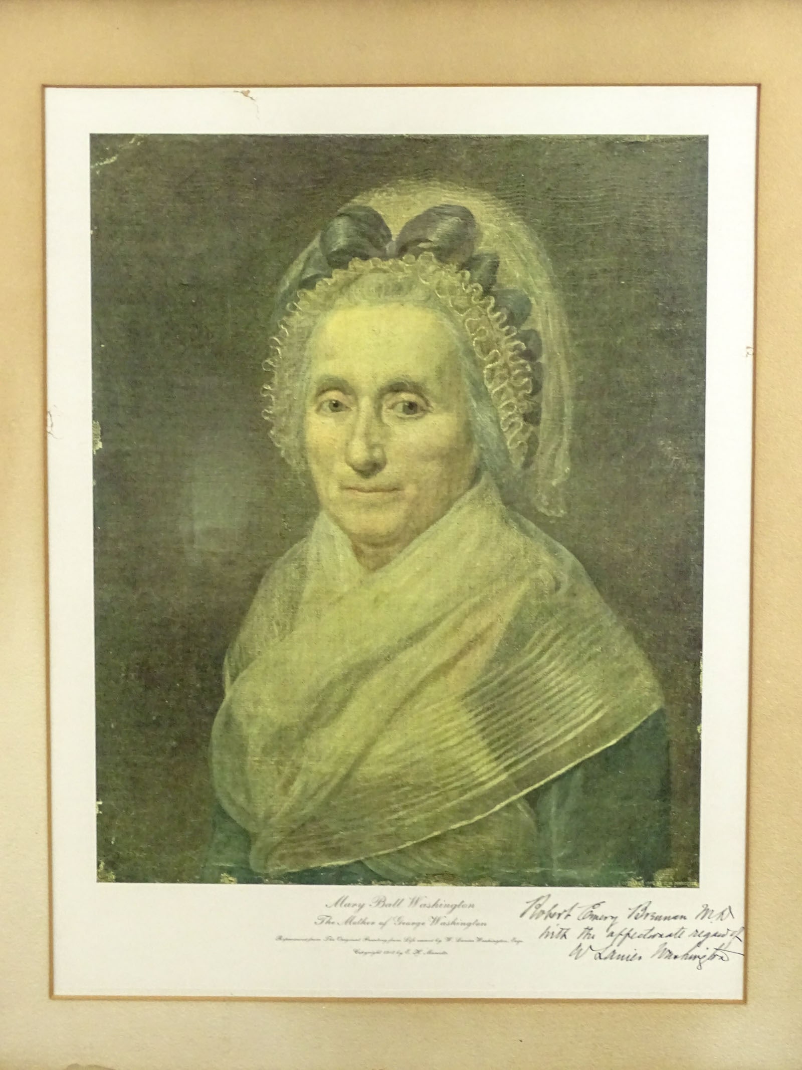 Lanier Washington Inscribed Print - 2