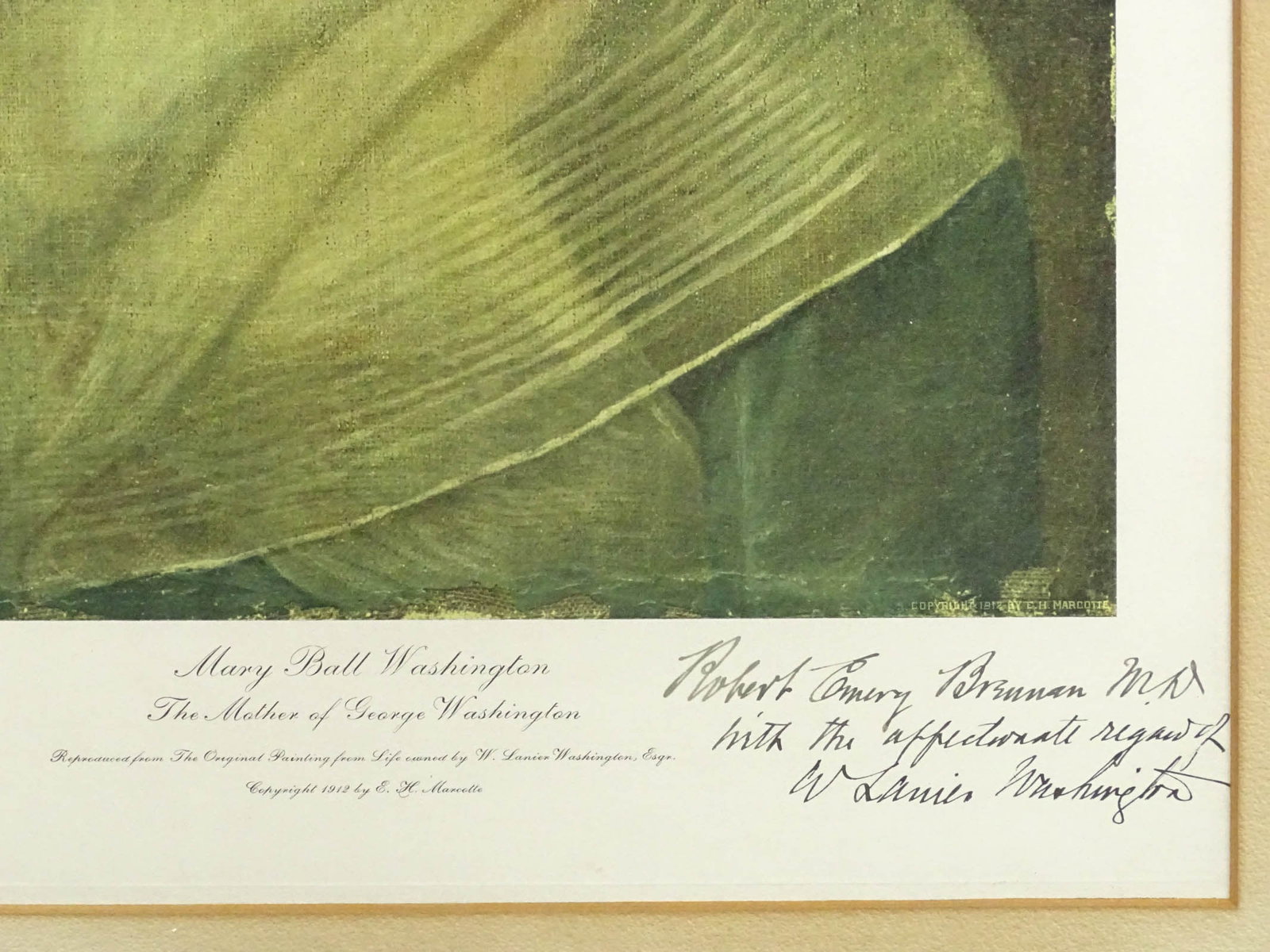 Lanier Washington Inscribed Print - 3