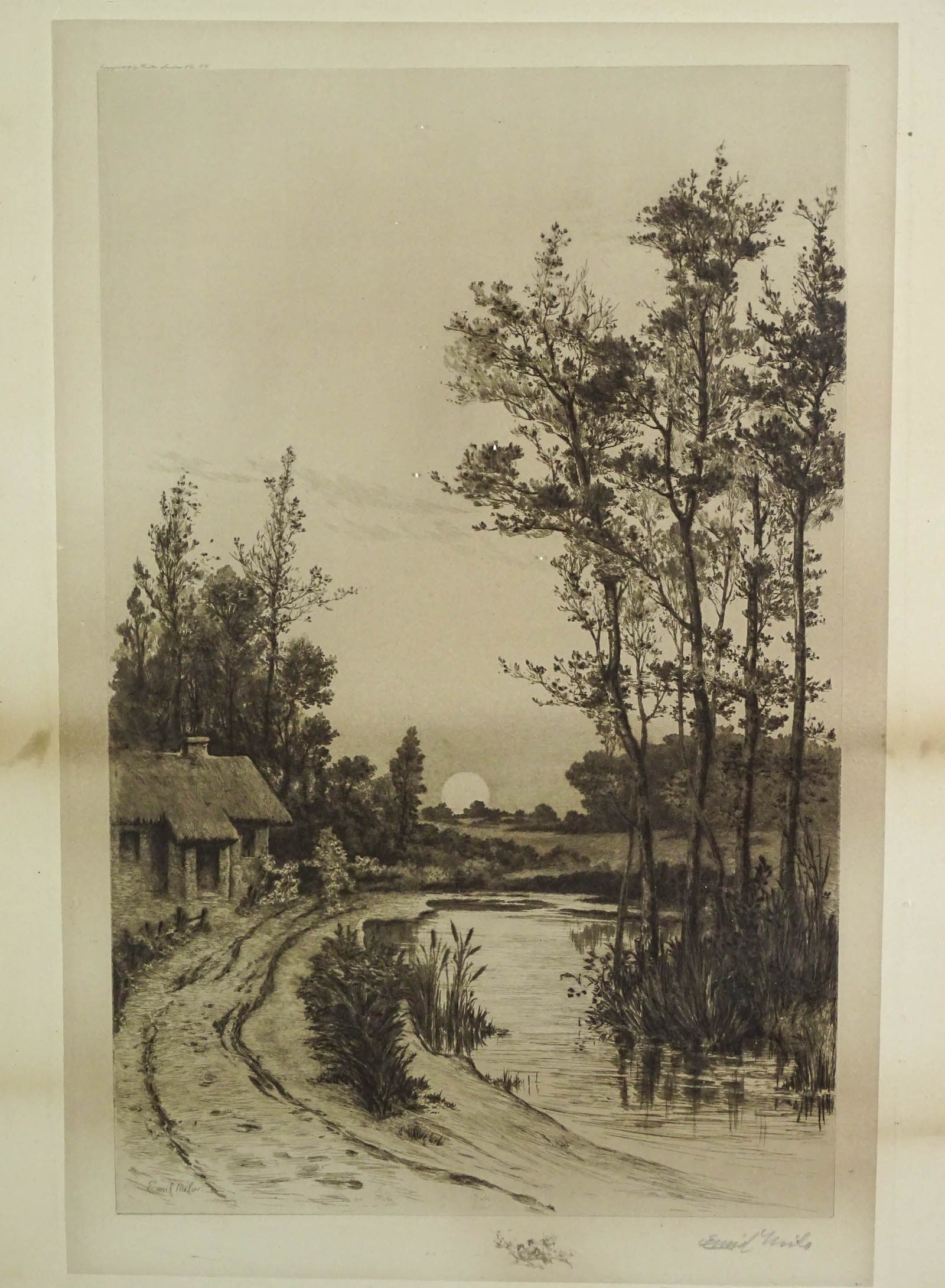 Emil Milo Pencil Signed Print - 2