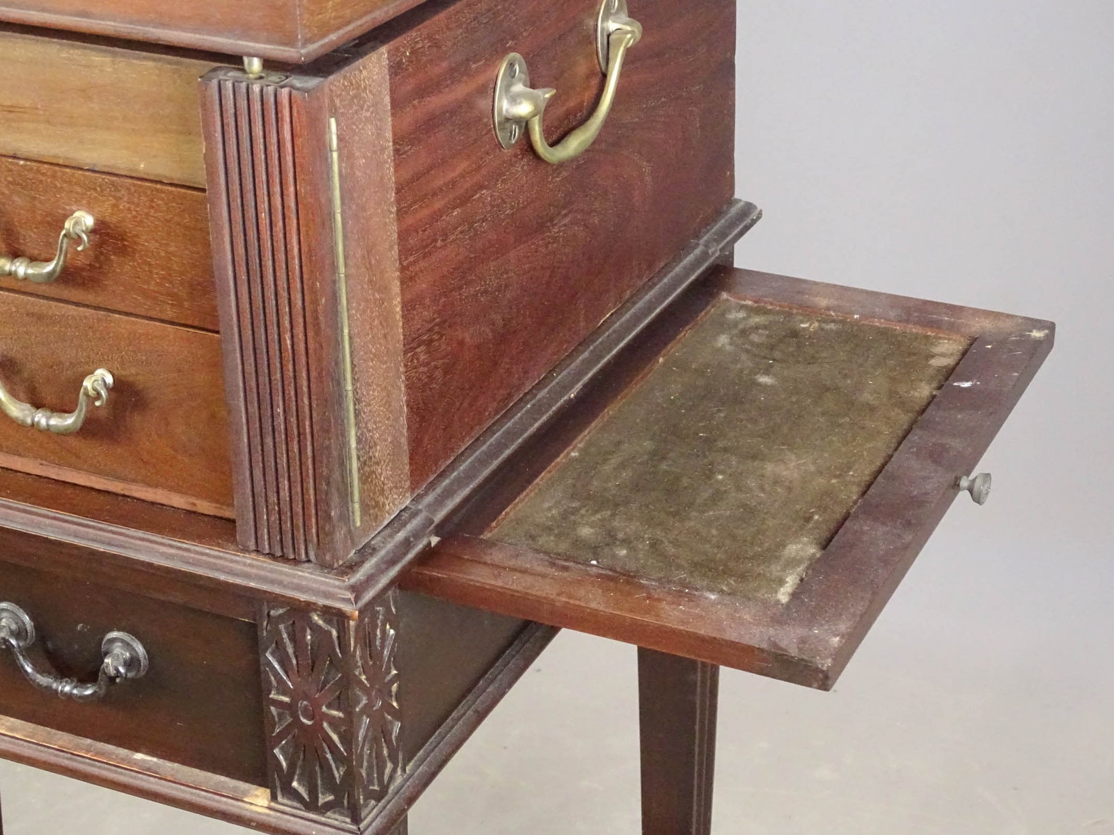 Silver Chest on Stand - 4