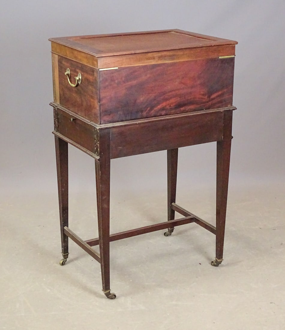 Silver Chest on Stand - 5