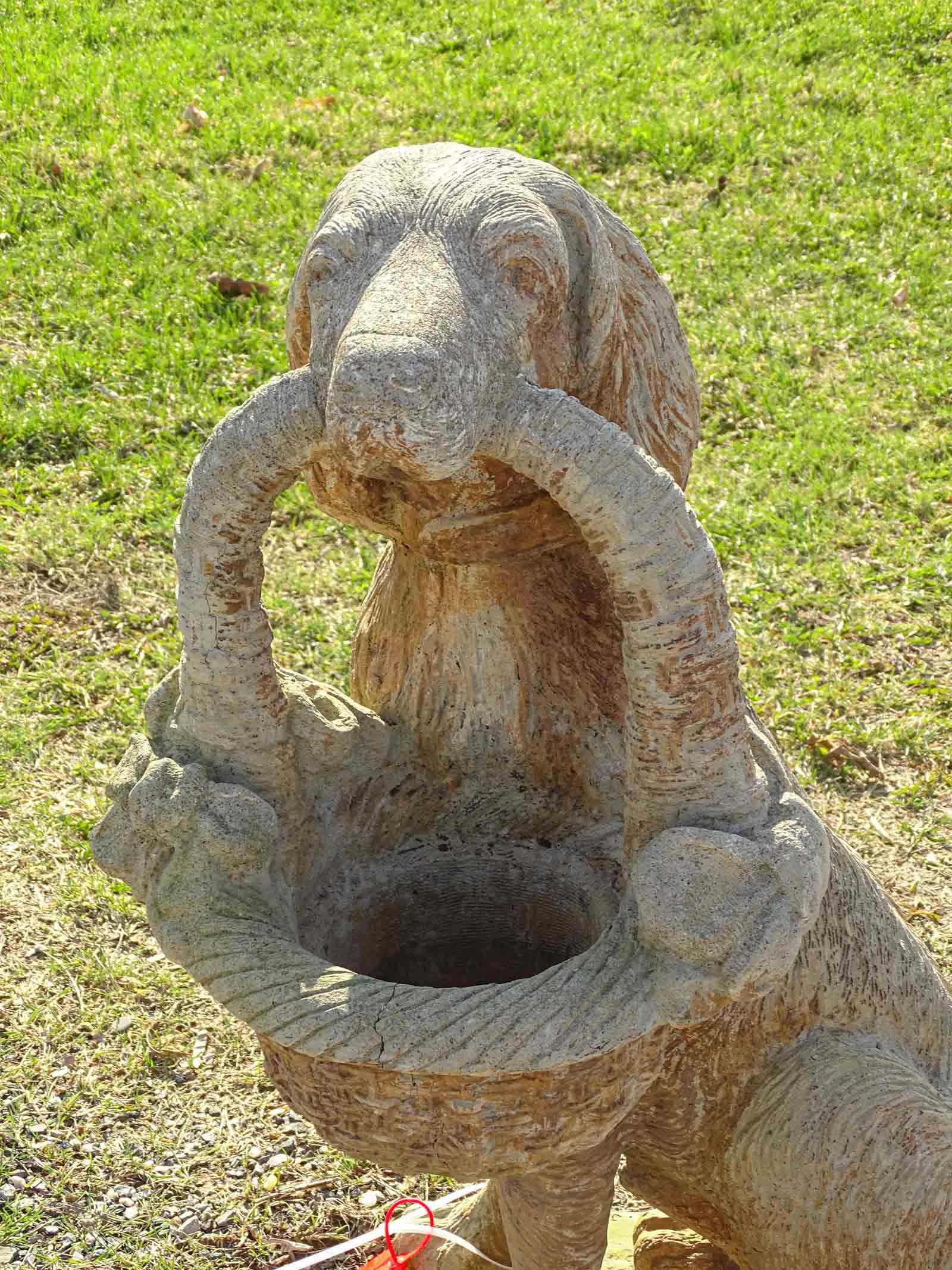 Poured Stone Dog - 2