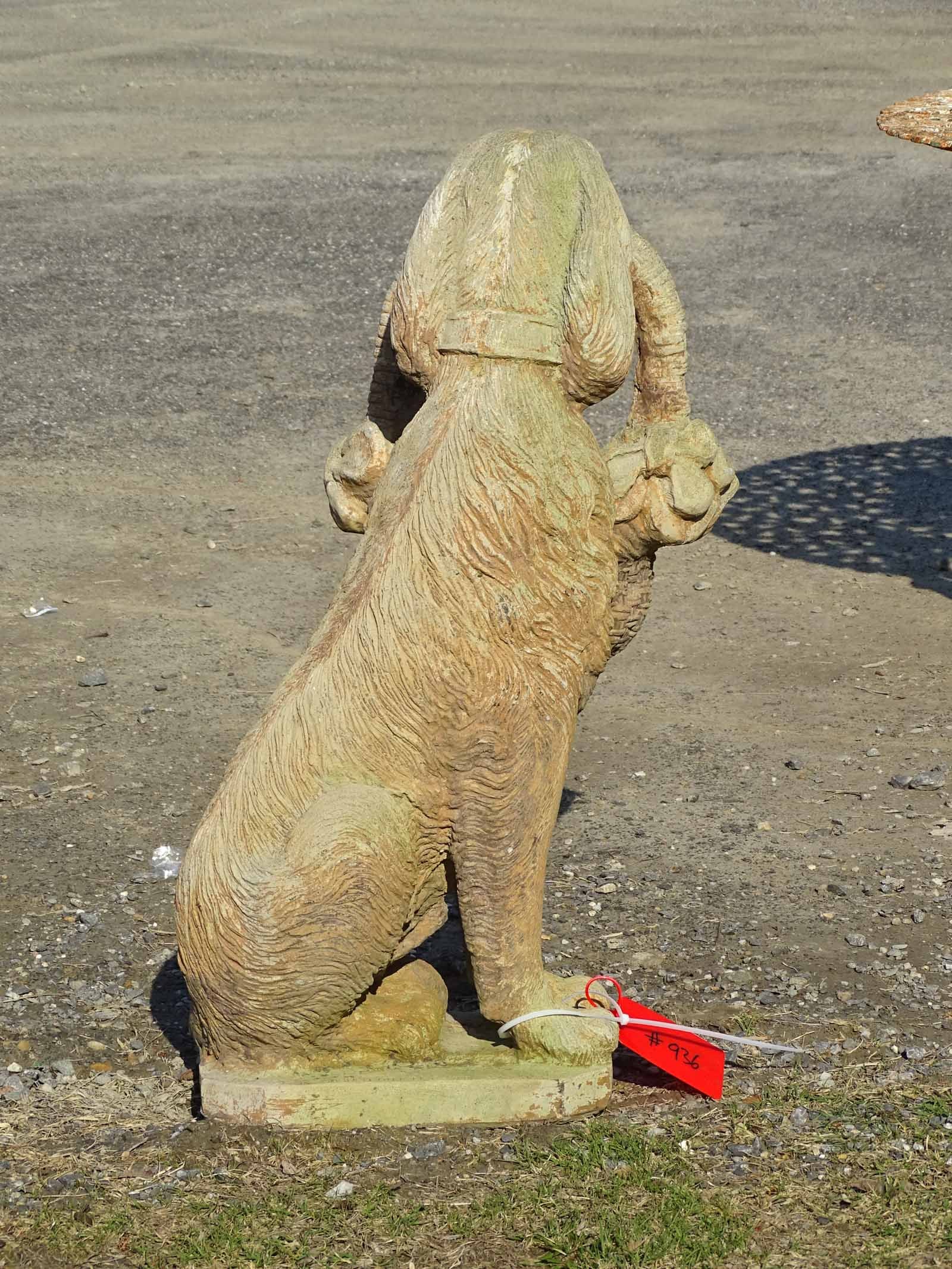 Poured Stone Dog - 5