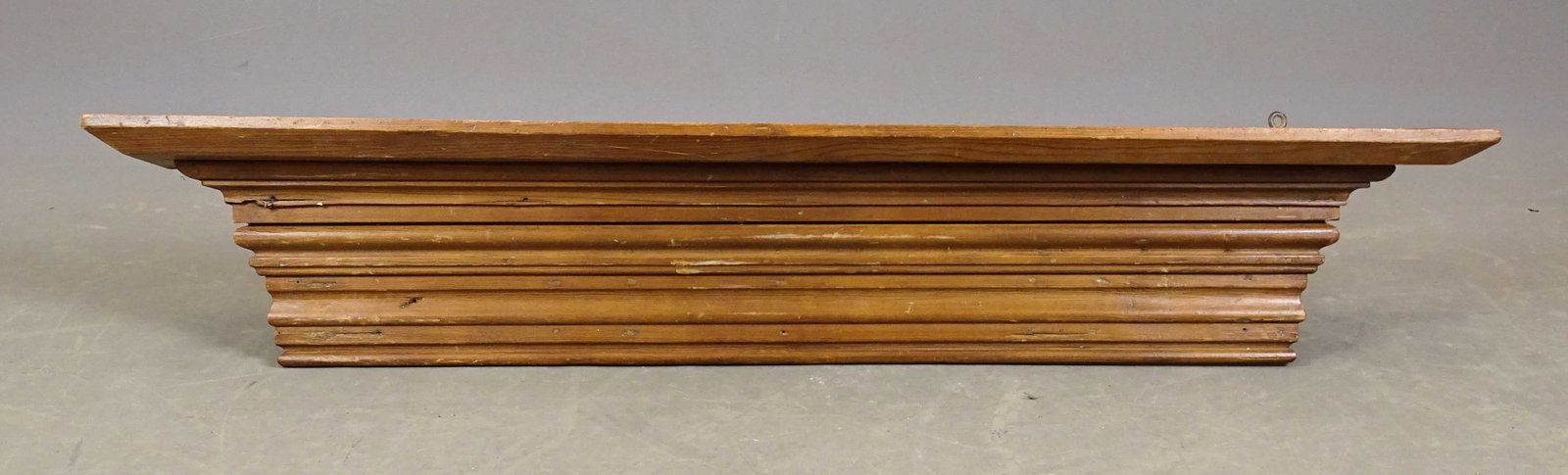 19th c. Mantel Shelf: 19th c. mantel shelf. 46" x 6" x 10" Ht..