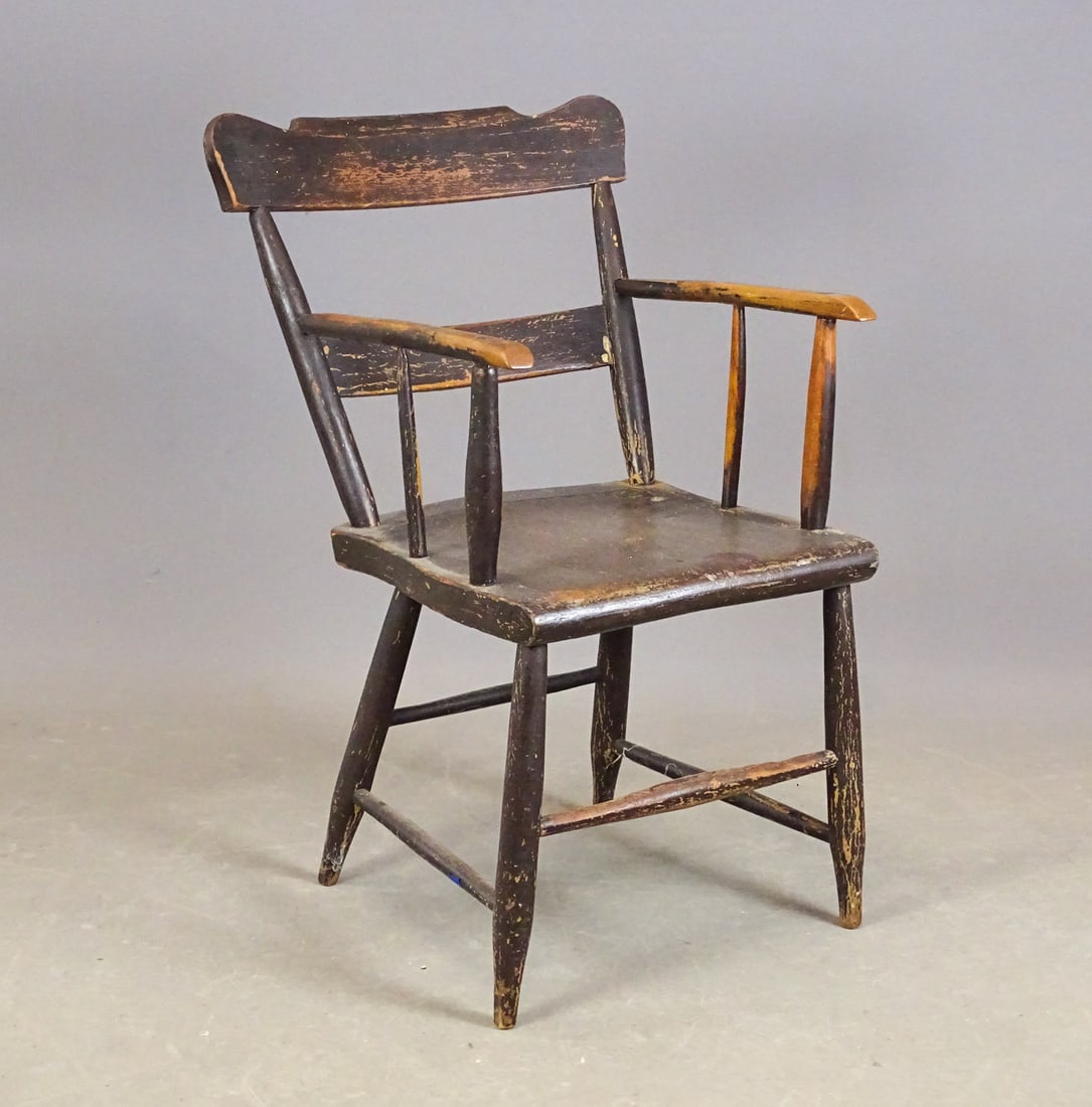 19th c. Painted Armchair (1 of 4)