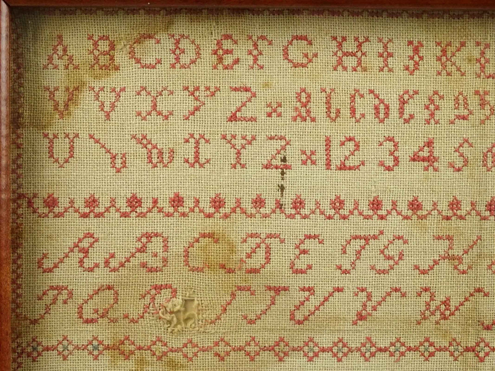 Antique Needlework Sampler - 3