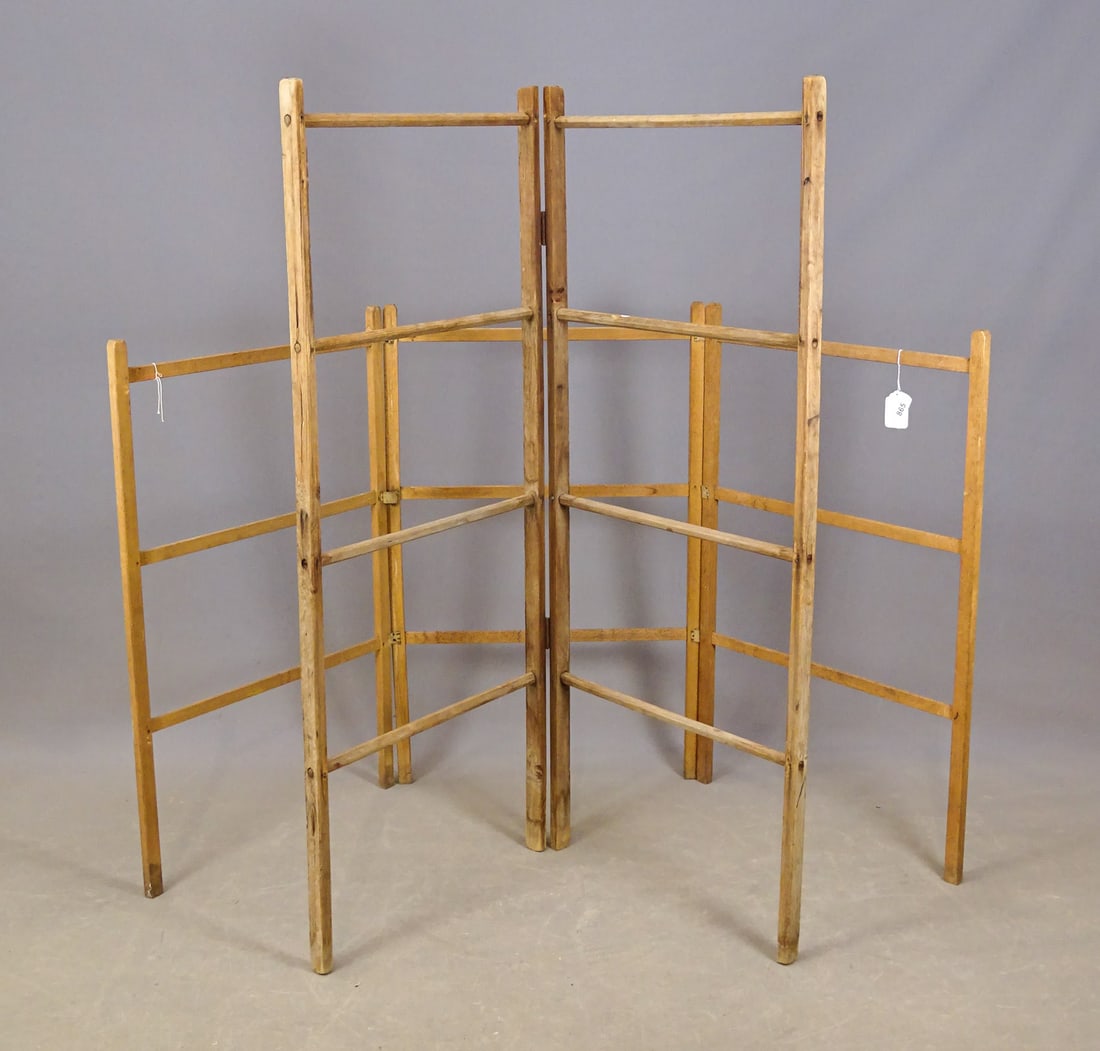 Drying Racks: Lot (2) drying racks. Largest 60" Ht..
