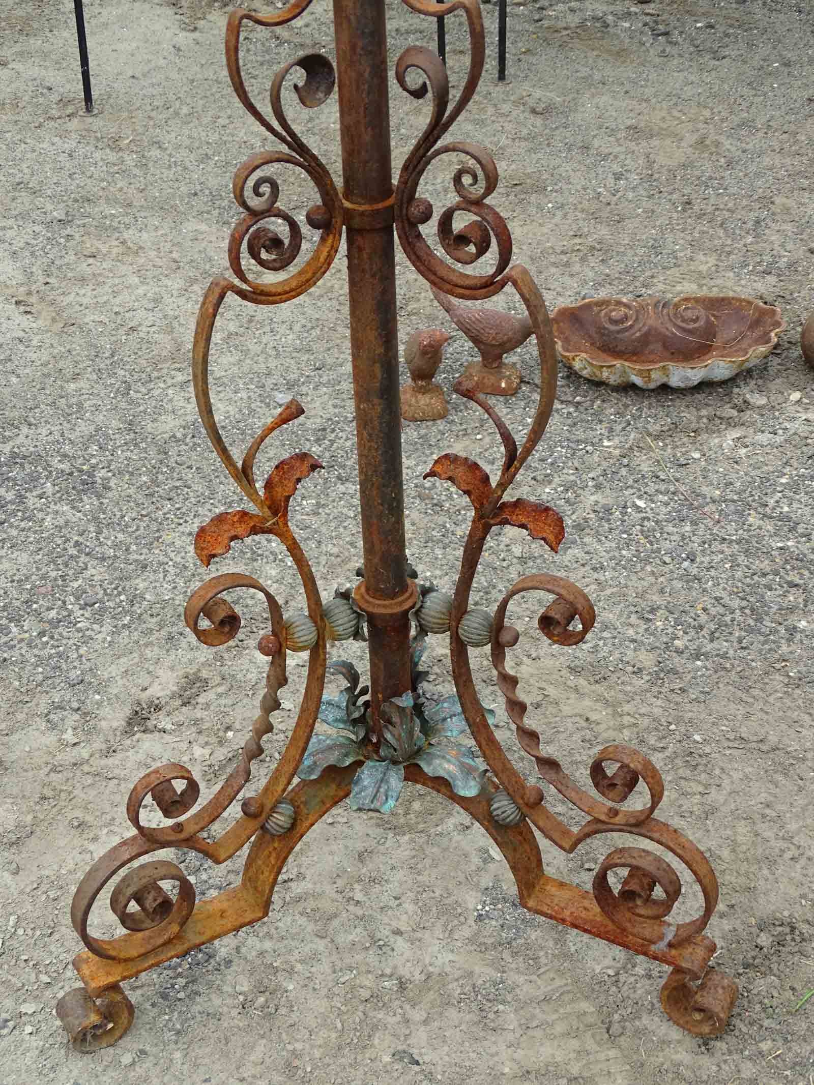 Wrought Iron Planter Base - 2