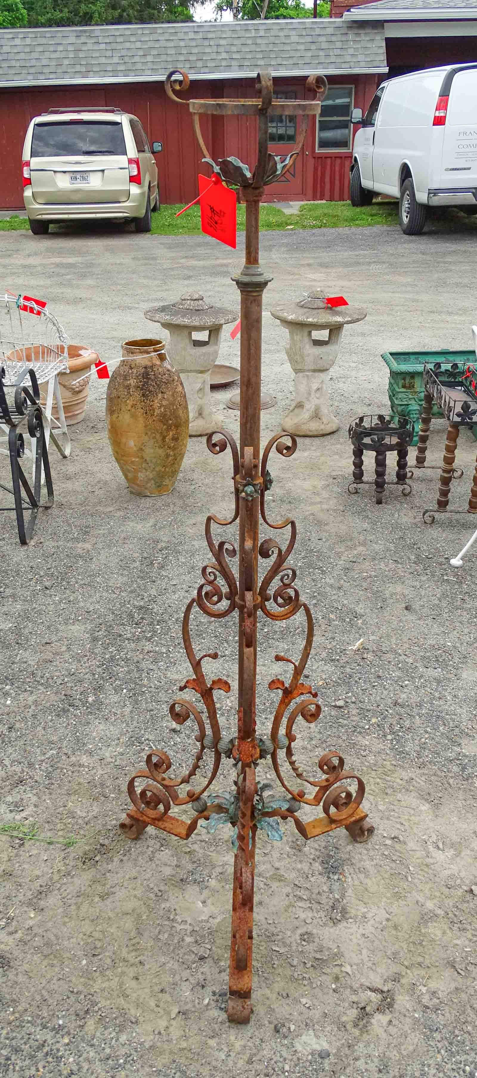 Wrought Iron Planter Base - 4