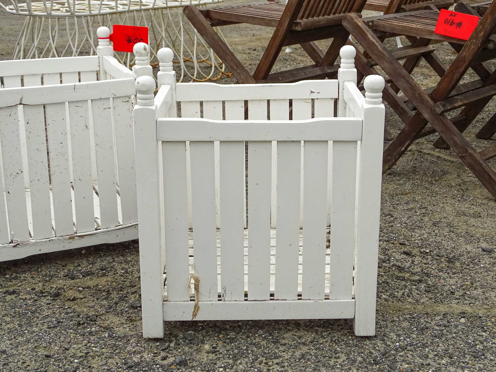 Pair Wood Planters - 2