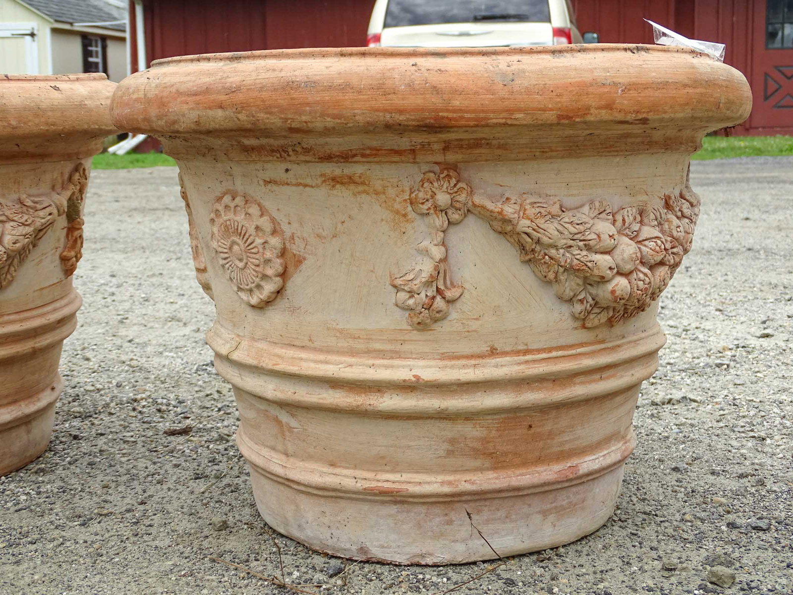 Pair Terracotta Planters - 2