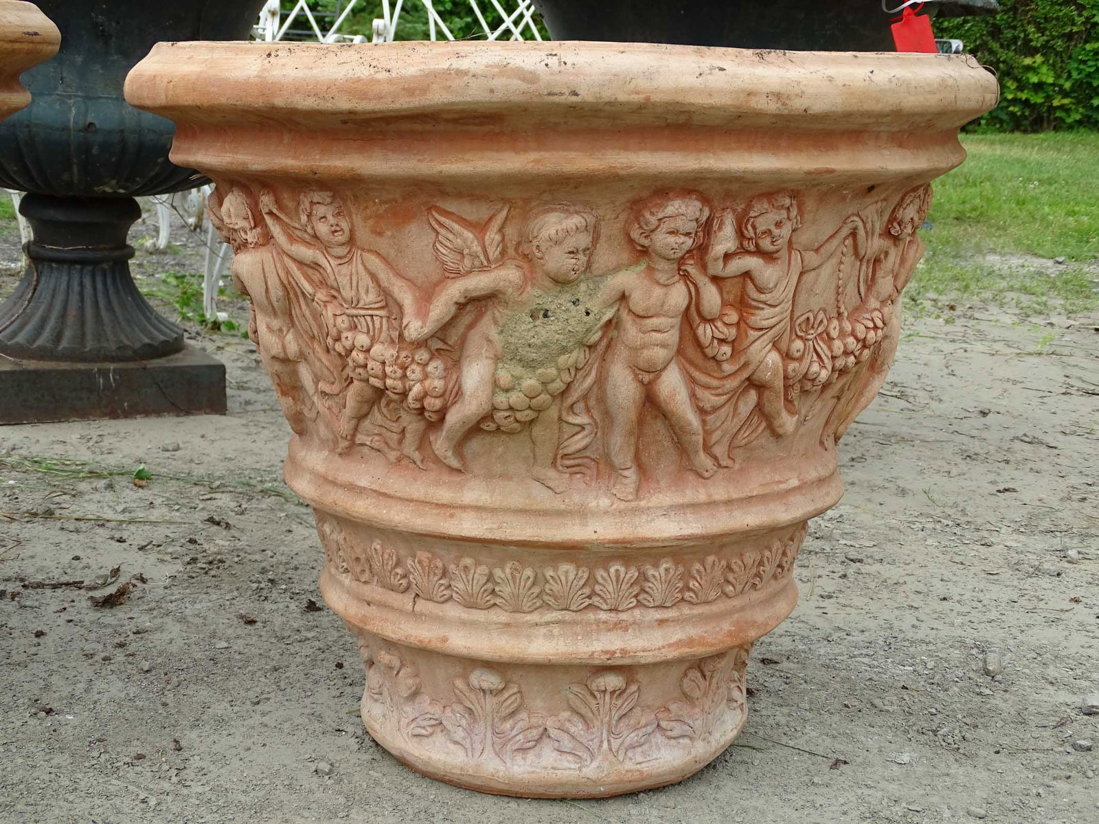 Pair Terracotta Urns - 2