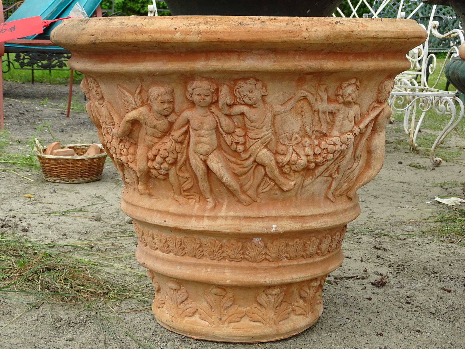 Pair Terracotta Urns - 3