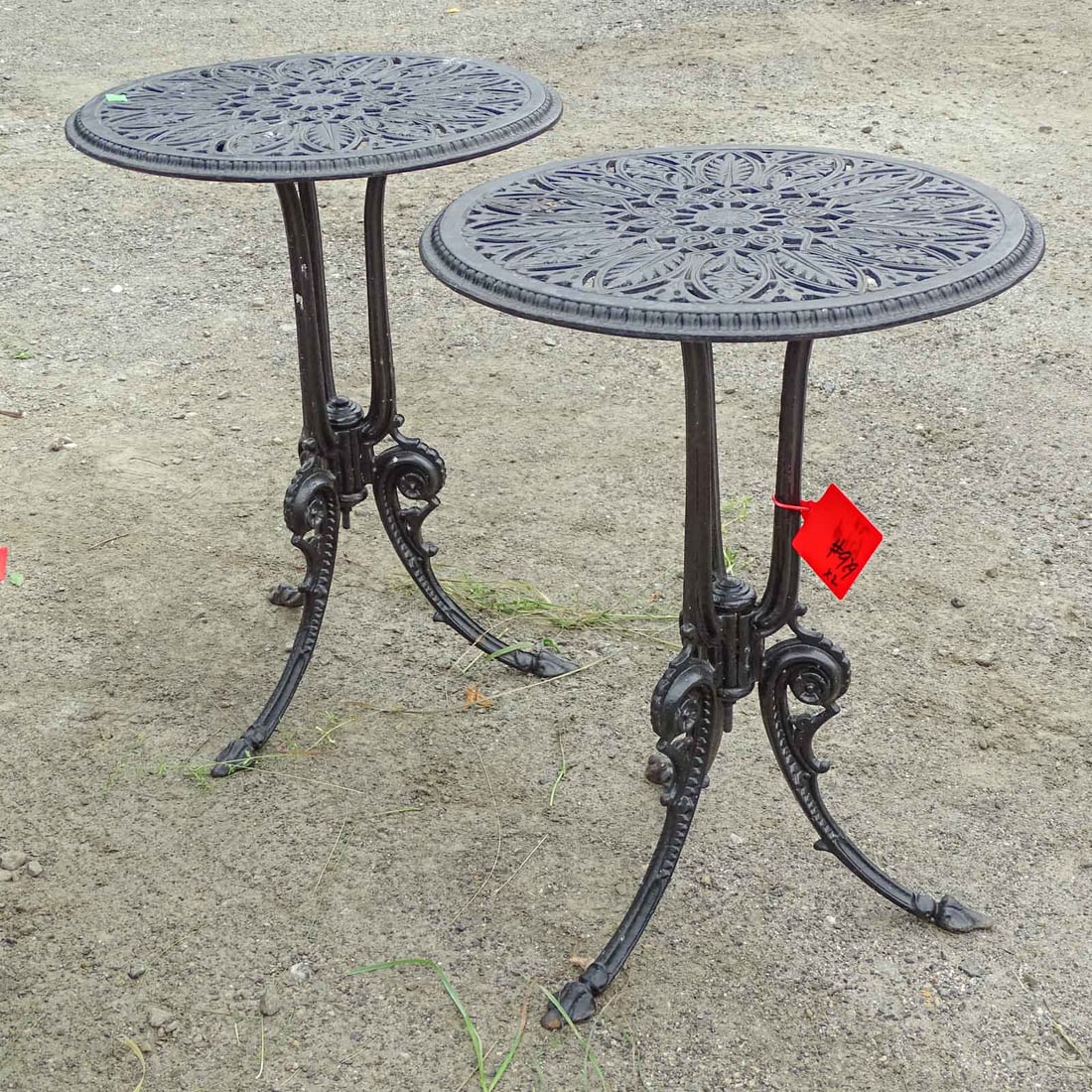 Pair Aluminum Tables - 4
