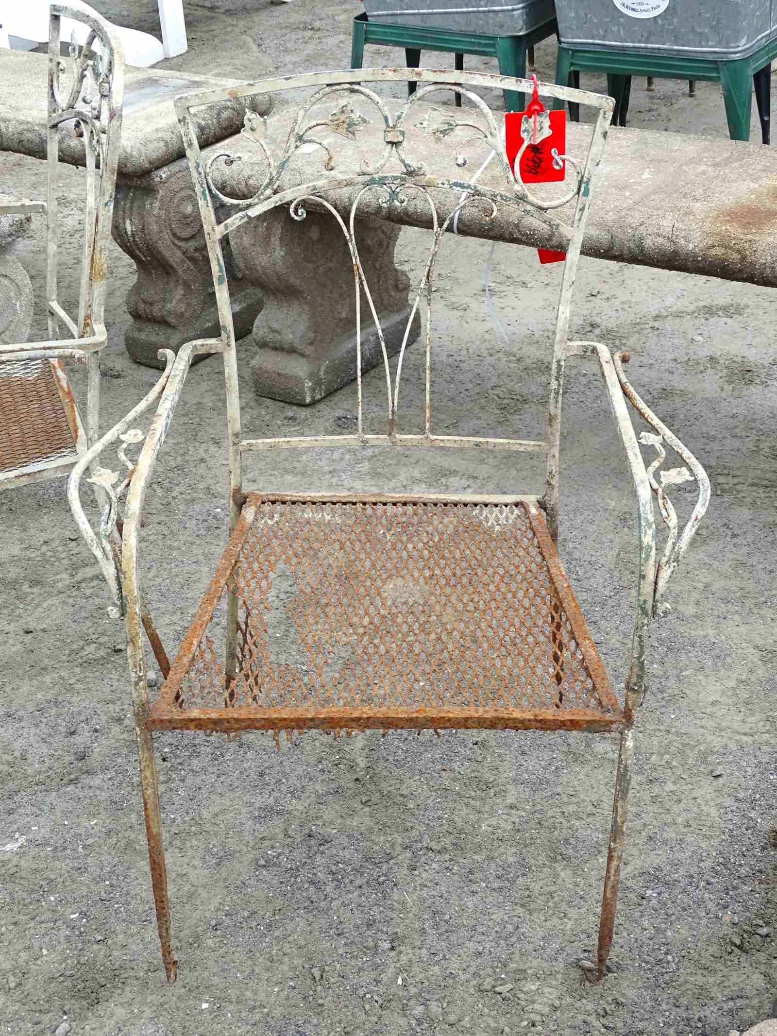 Pair Iron Chairs - 2