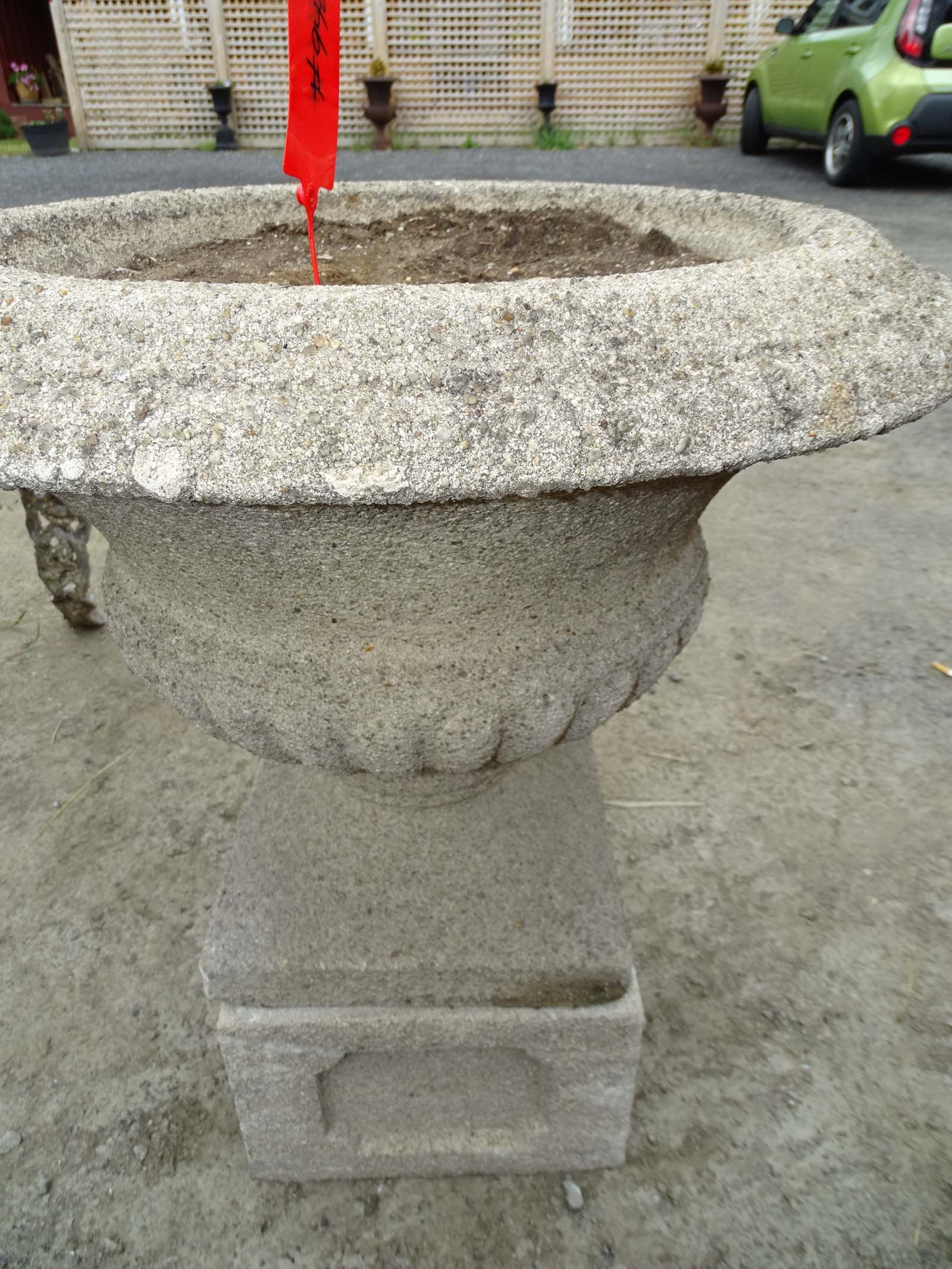 Poured Stone Urn - 3