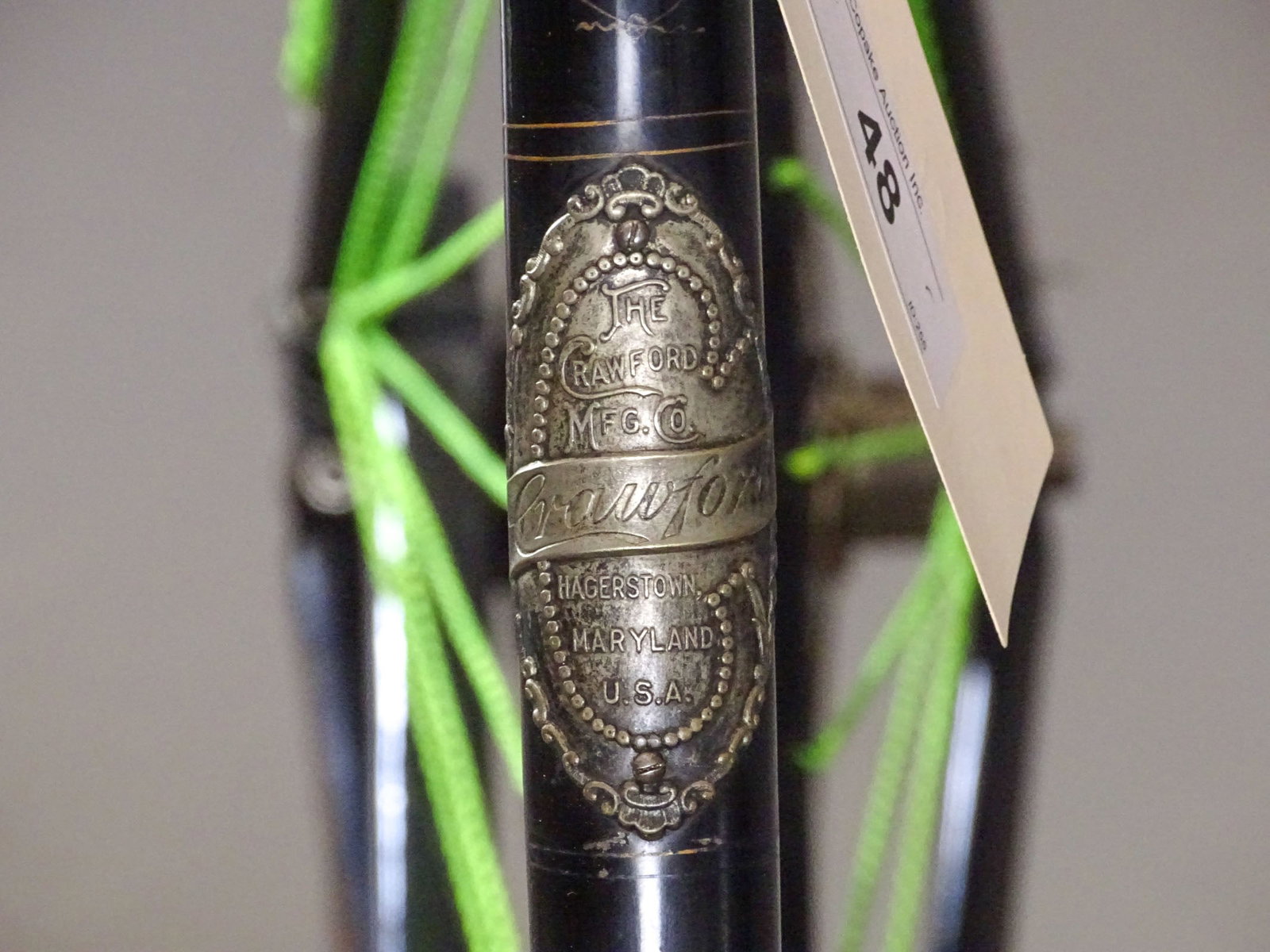 C. 1899 Model 58 Crawford Bicycle - 6
